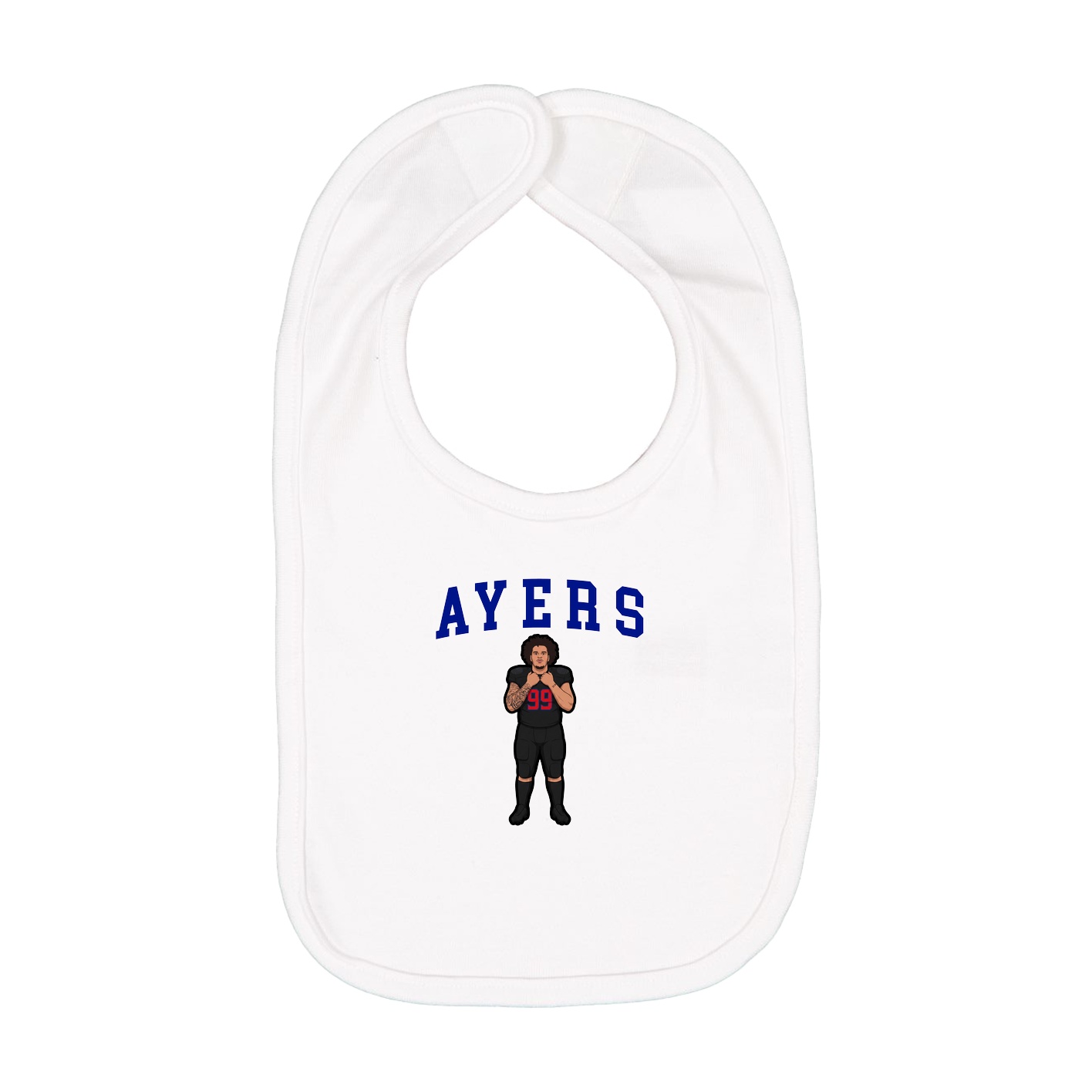 Infant Bib — Shirsey in White