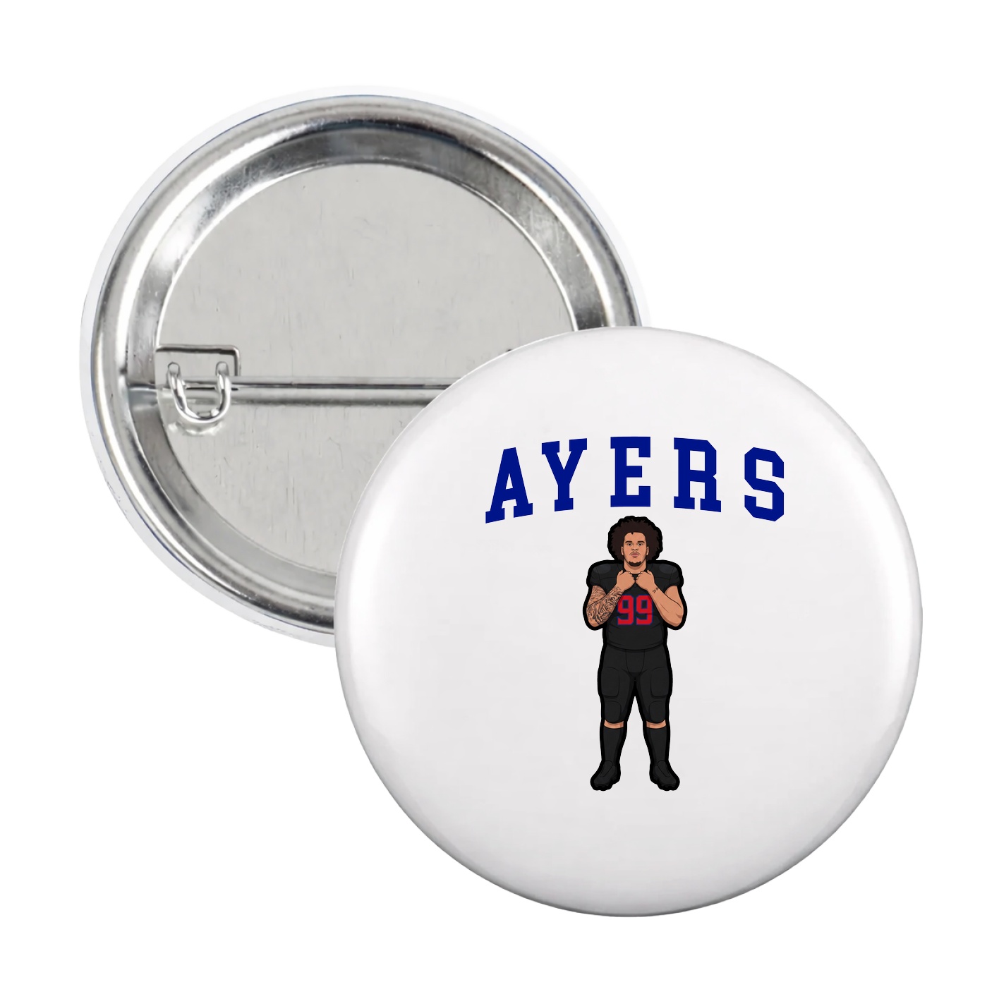 Game Day Button — Shirsey in White