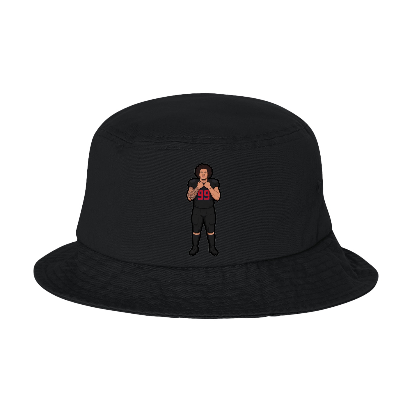 Bucket Cap — Name Vertical in Black