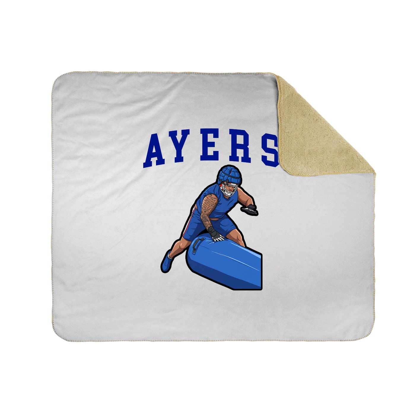 Throw Blanket — Shirsey in White