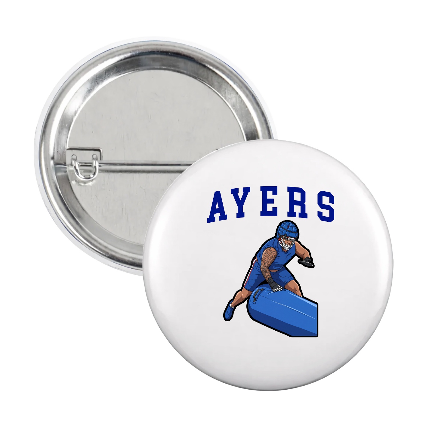 Game Day Button — Shirsey in White