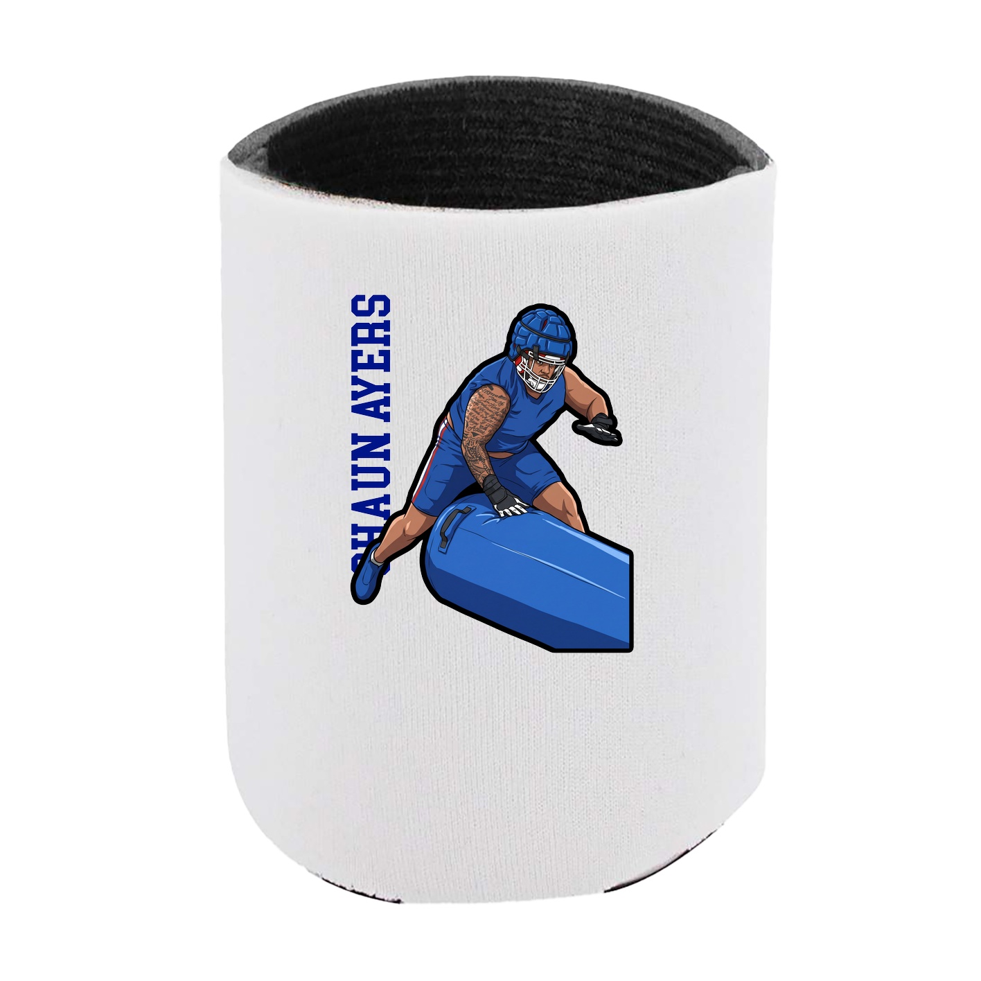 Can Holder — Name Vertical in White