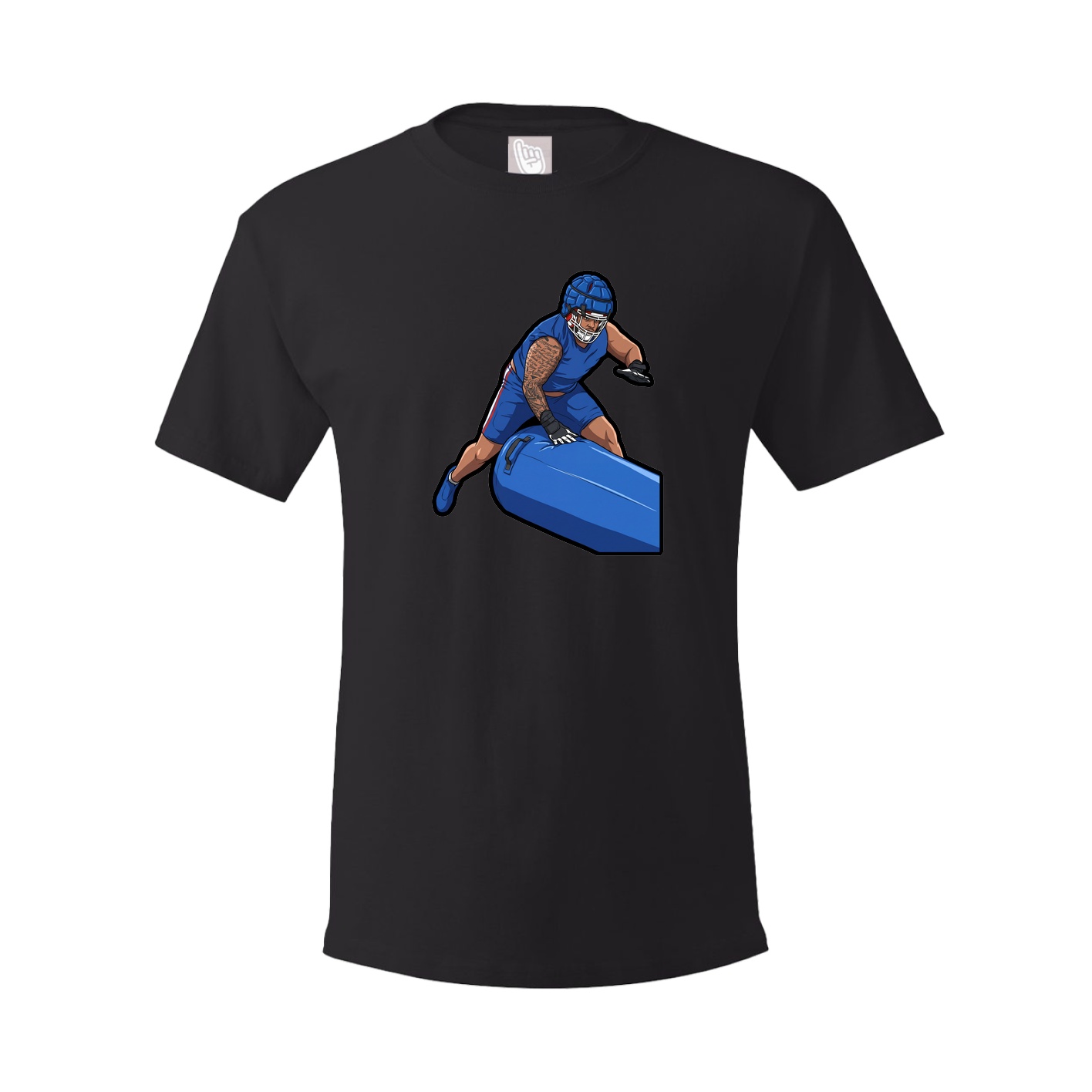 Youth Tee — Name Vertical in Black