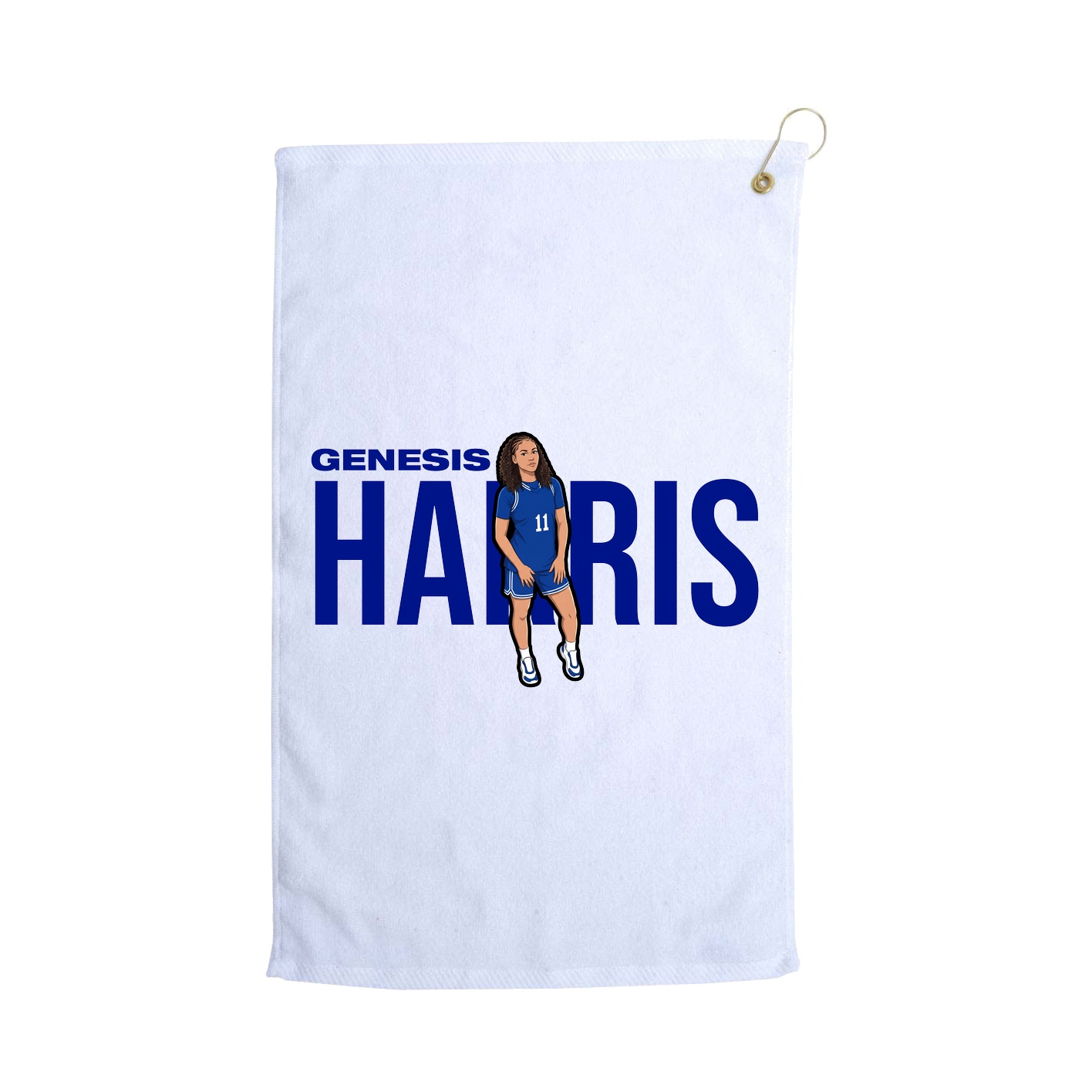Golf Towel — Player Name in White