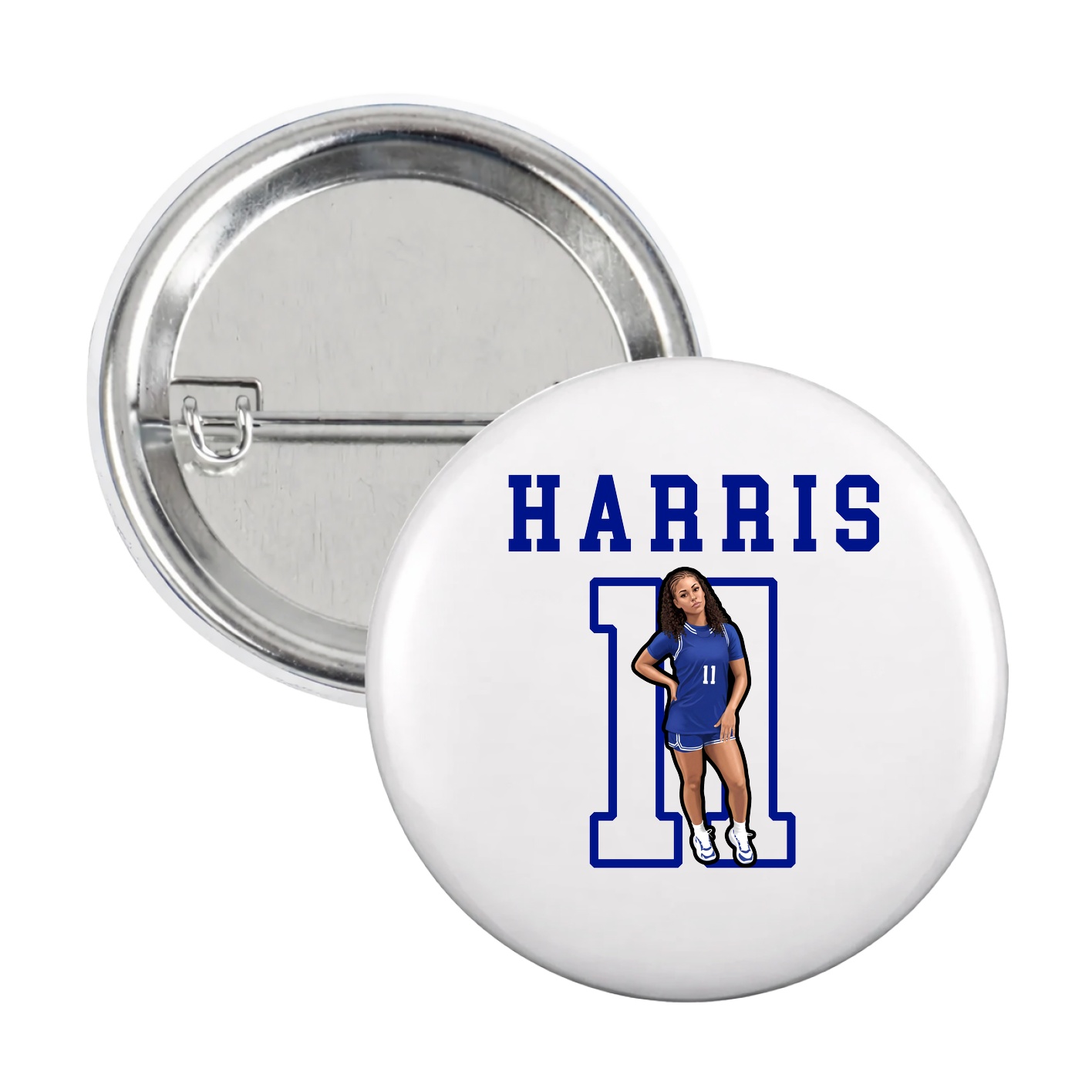 Game Day Button — Shirsey in White