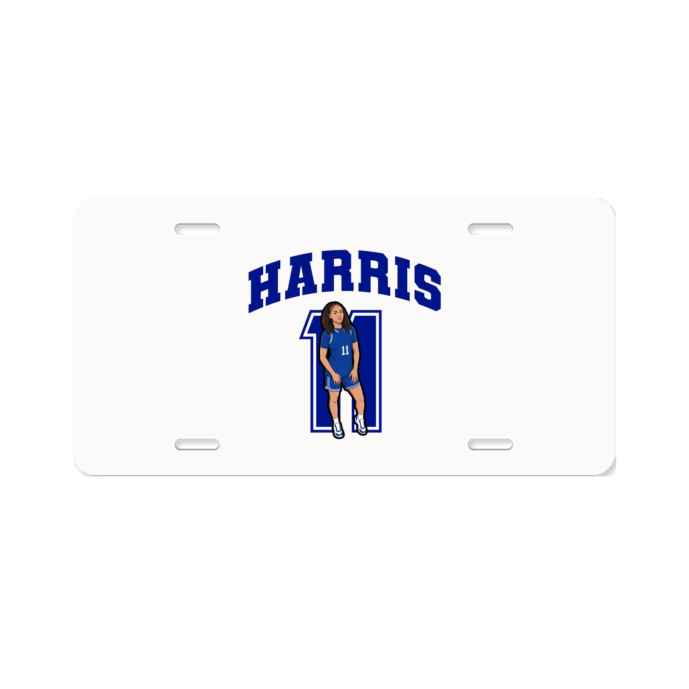 License Plate — Number in Classic