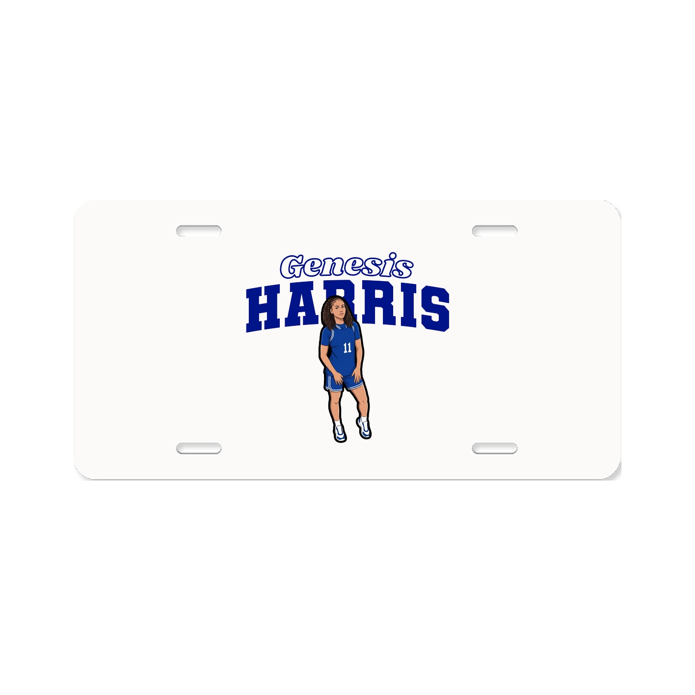 License Plate — Name Arch in Classic