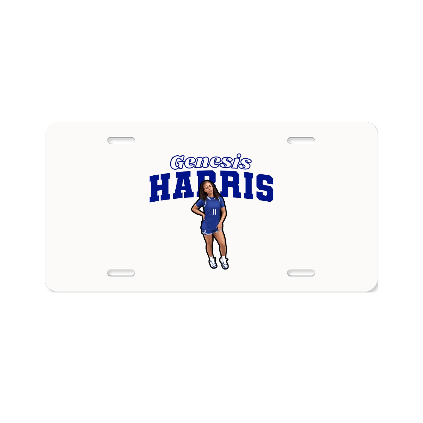 License Plate — Name Arch in Classic