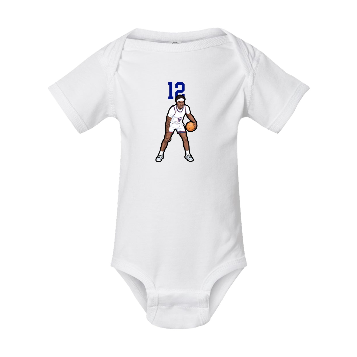 Baby Onesie — Number Top in White