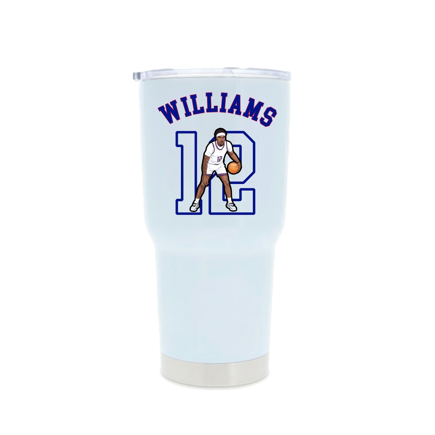 30oz Stainless Steel Tumbler — Shirsey Arch in White