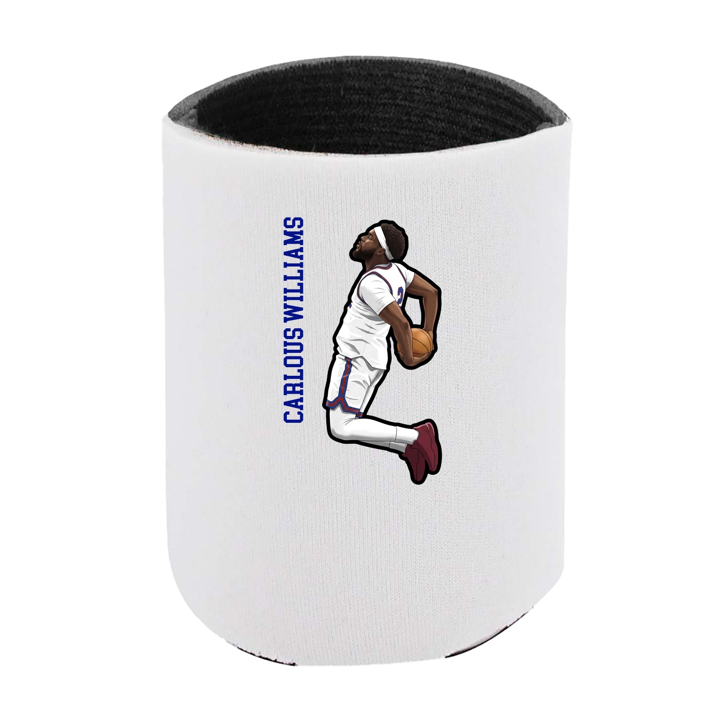 Can Holder — Name Vertical in White