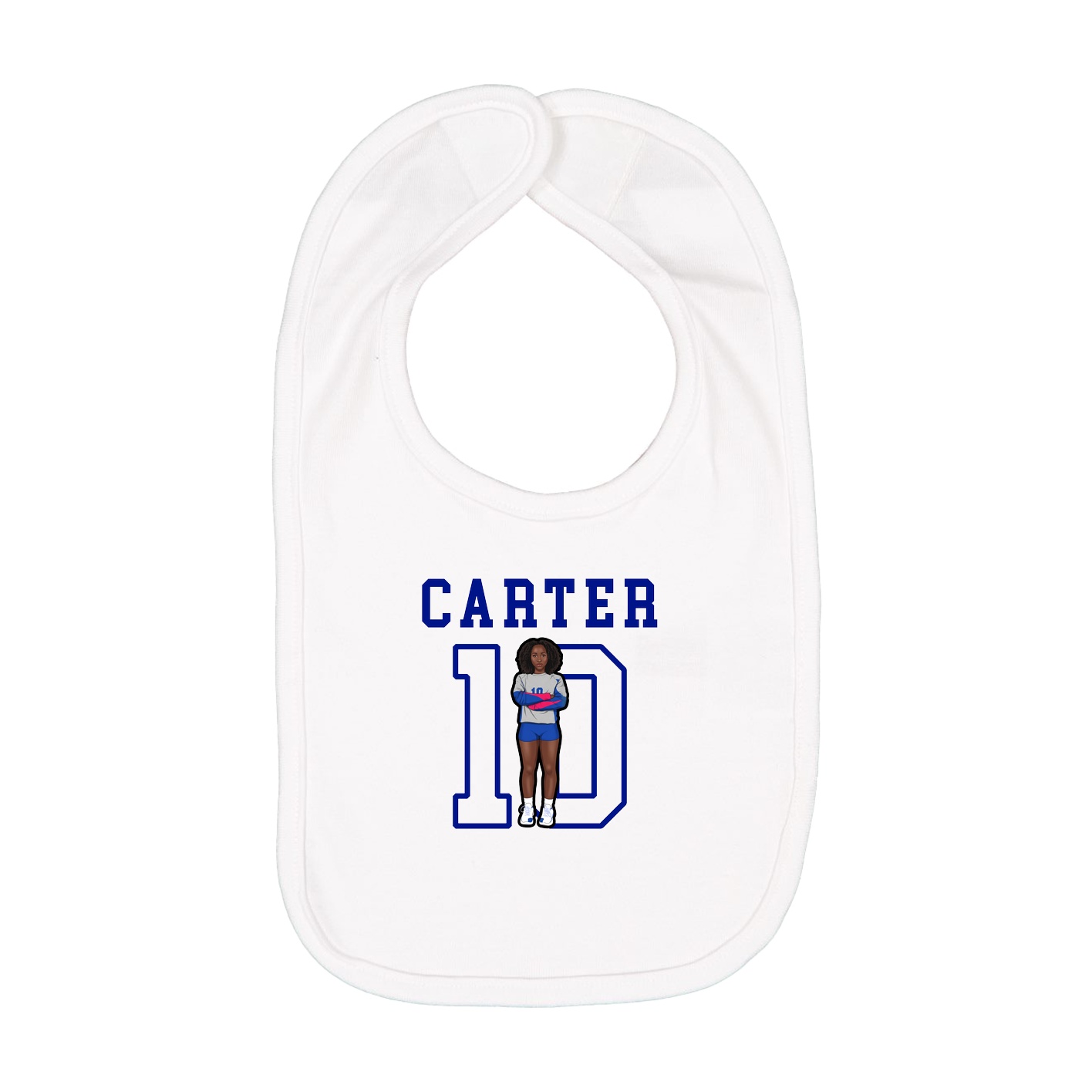 Infant Bib — Shirsey in White