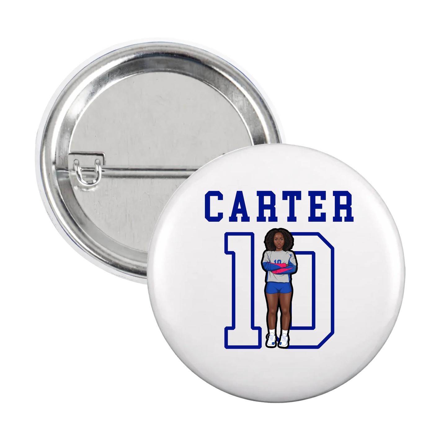 Game Day Button — Shirsey in White