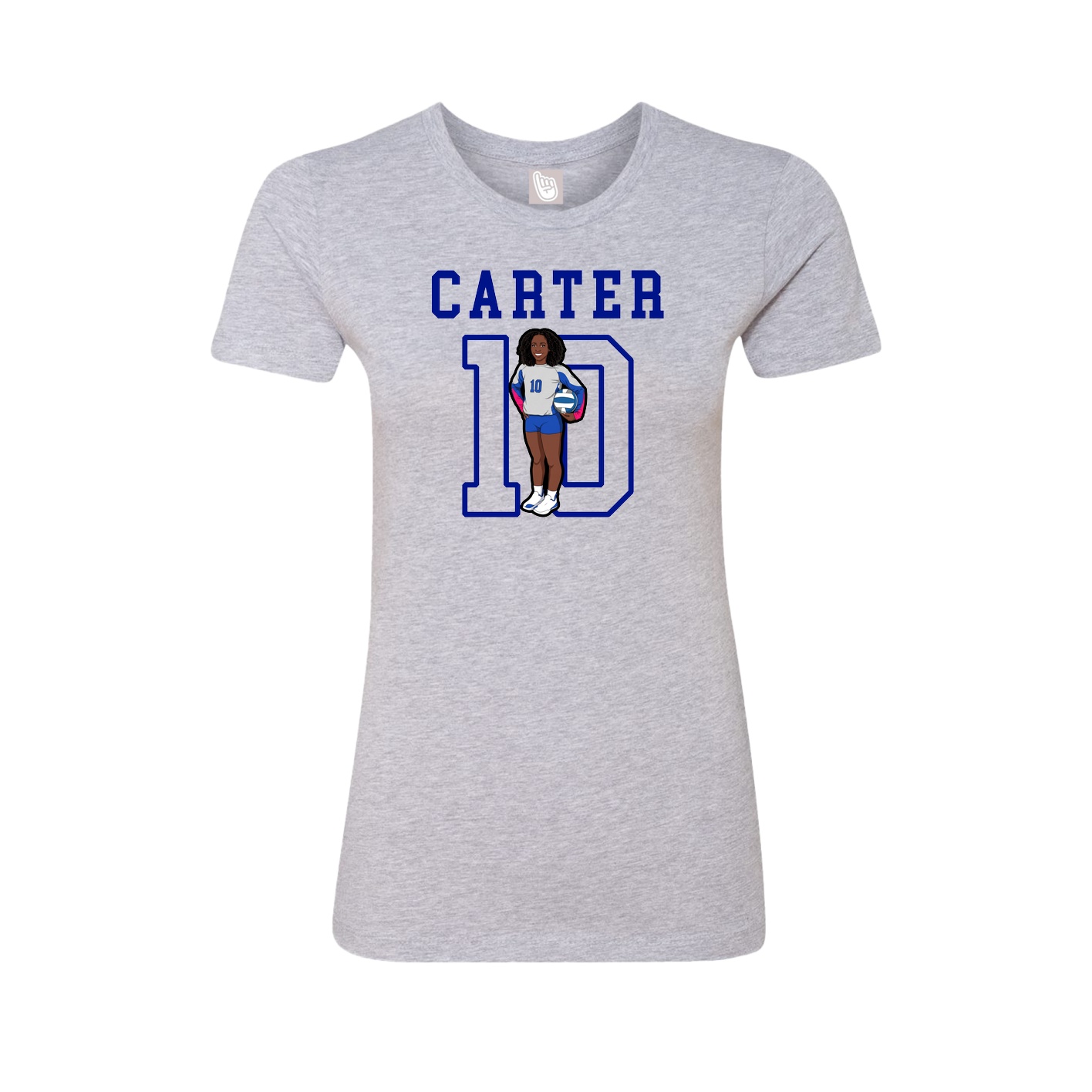 Fitted Women's Tee — Shirsey in Grey
