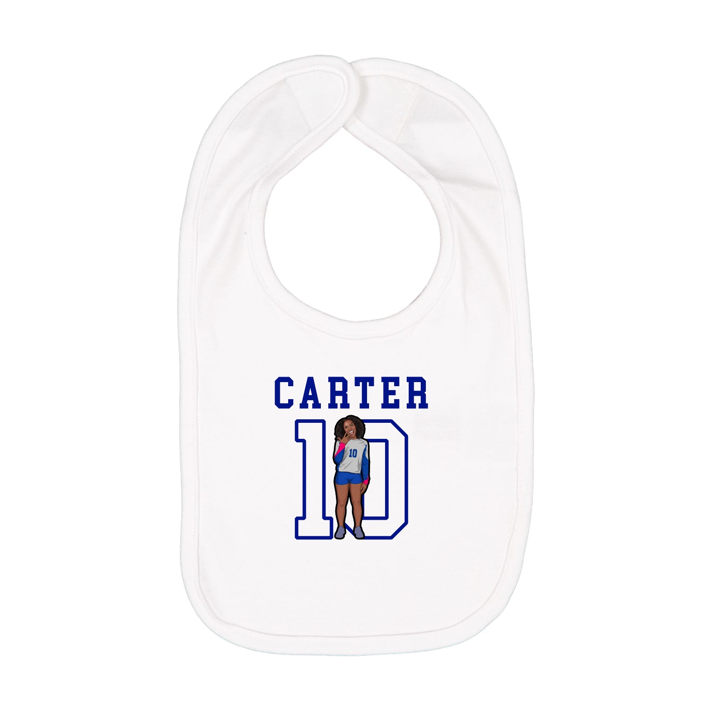 Infant Bib — Shirsey in White
