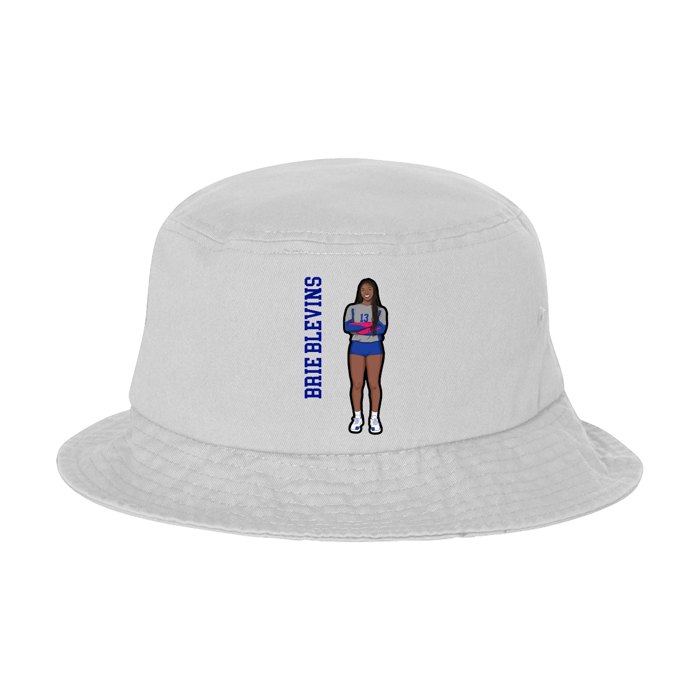 Bucket Cap — Name Vertical in White