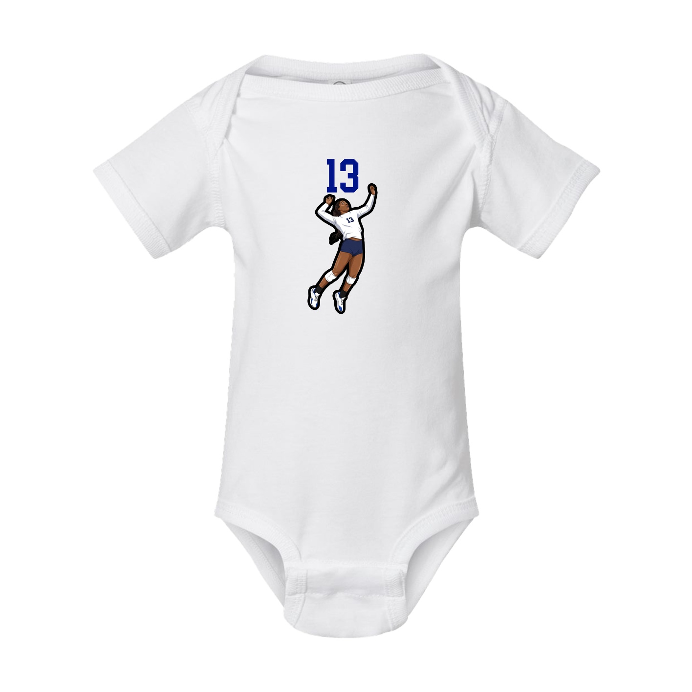 Baby Onesie — Number Top in White