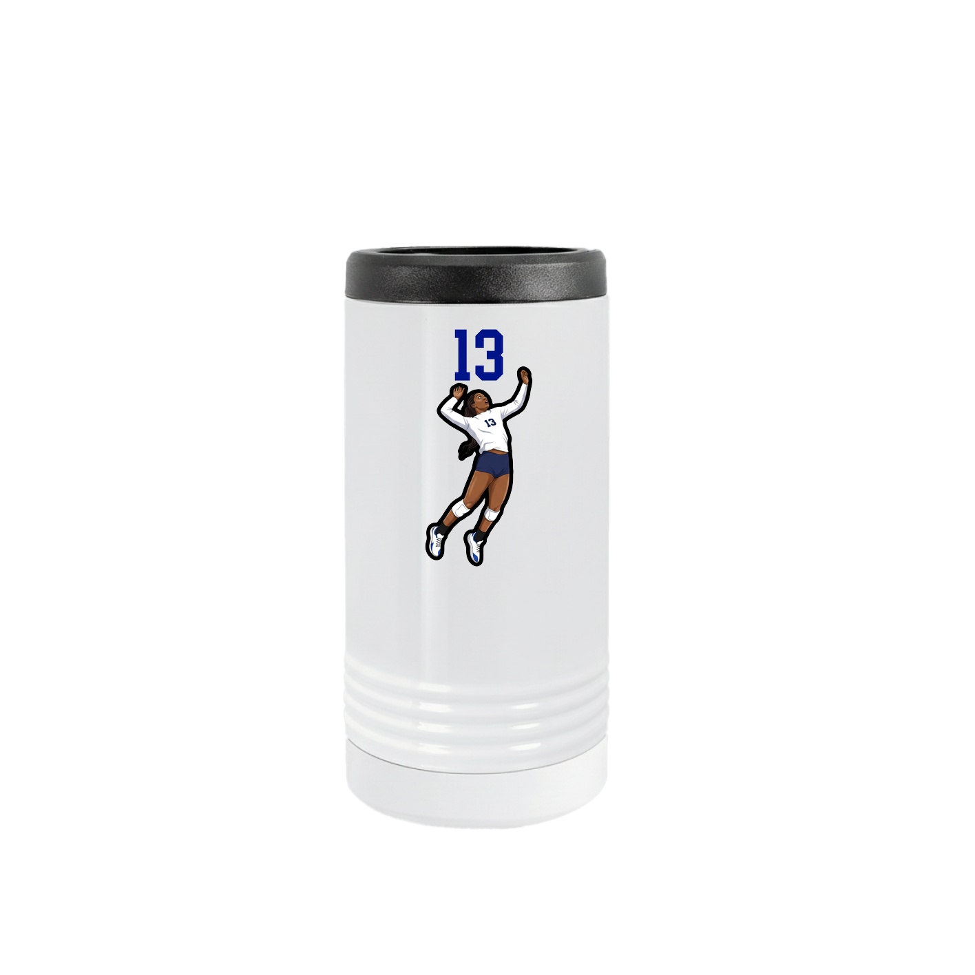 Slim Beverage Holder — Number Top in White