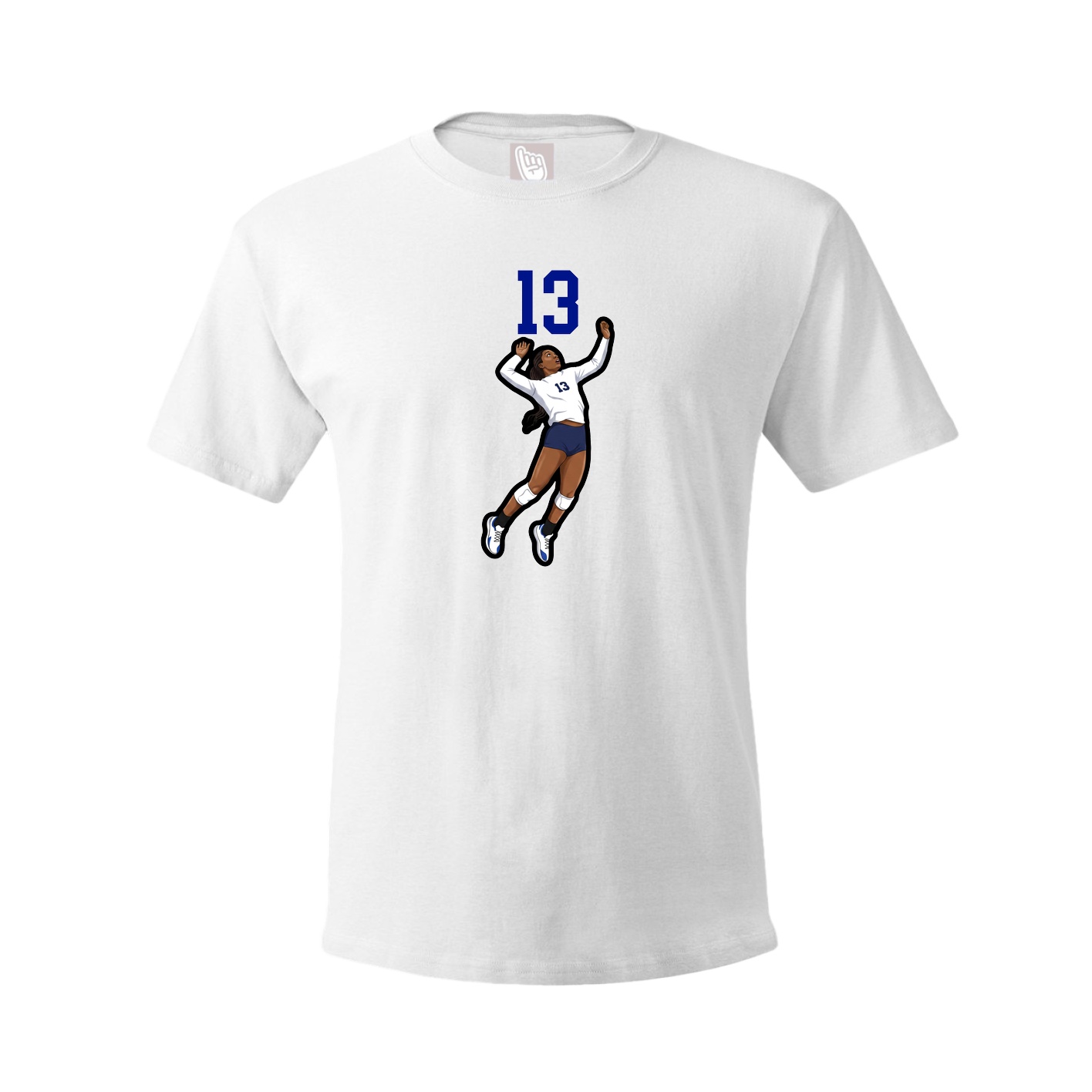 Tee — Number Top in White