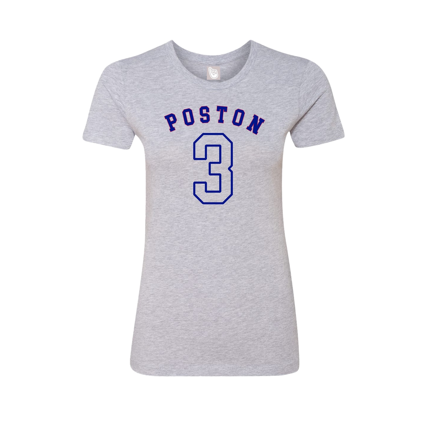 Fitted Women's Tee — Shirsey Arch in Grey