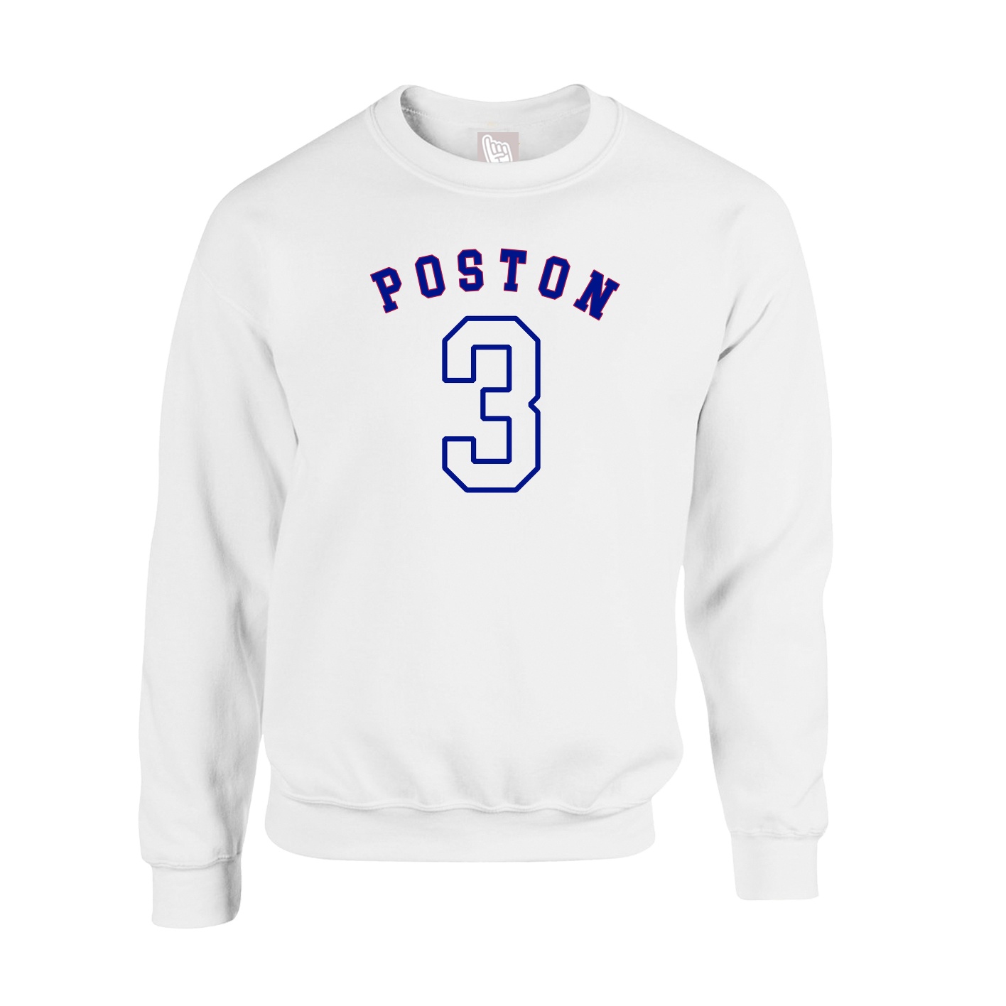 Fleece Crew — Shirsey Arch in White