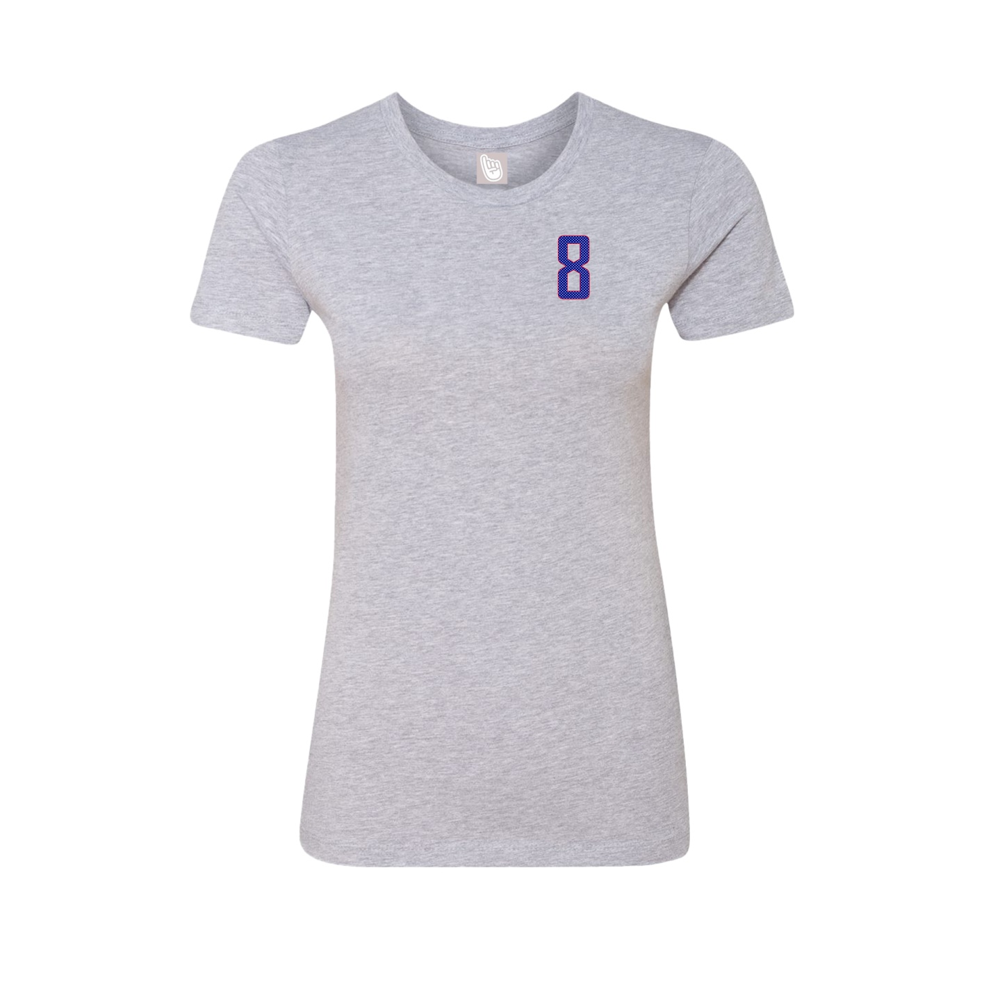 Fitted Women's Tee — Front Shirsy in Grey