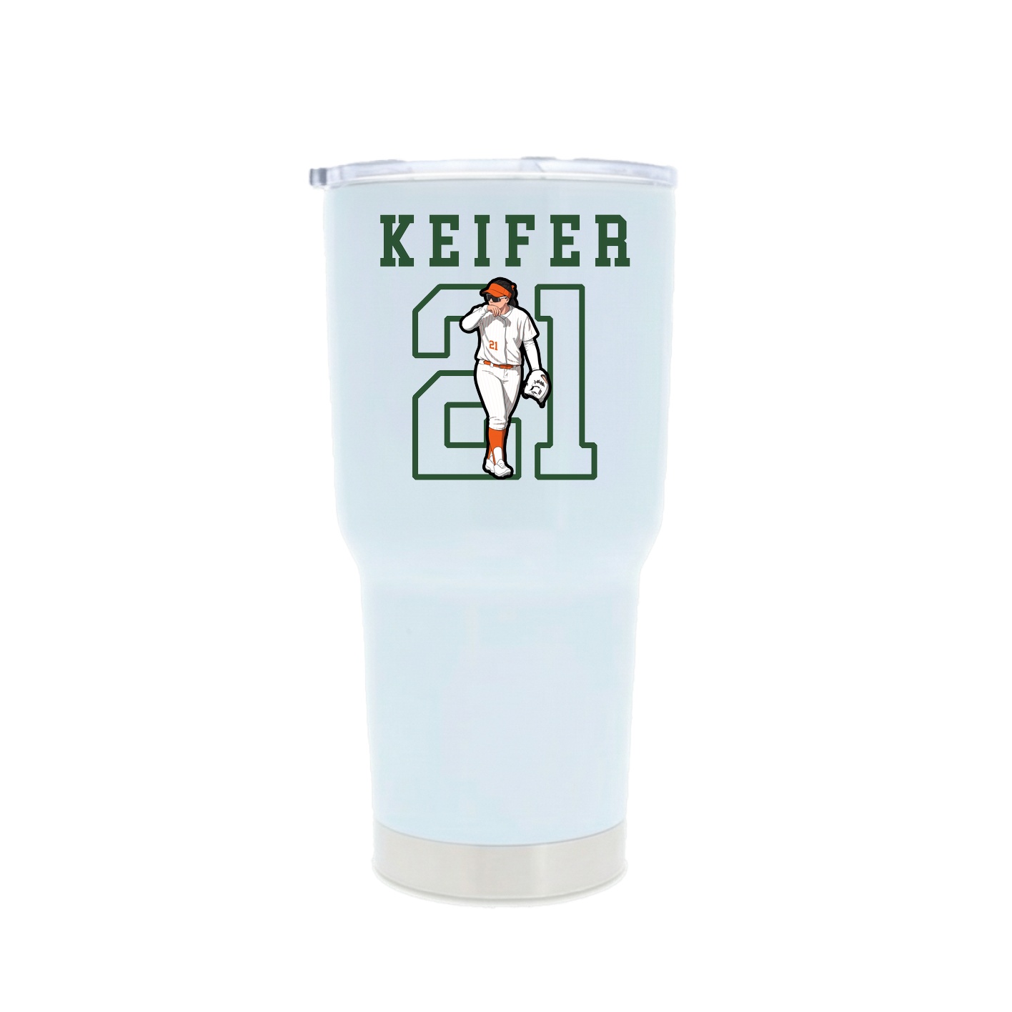 30oz Stainless Steel Tumbler — Shirsey in White