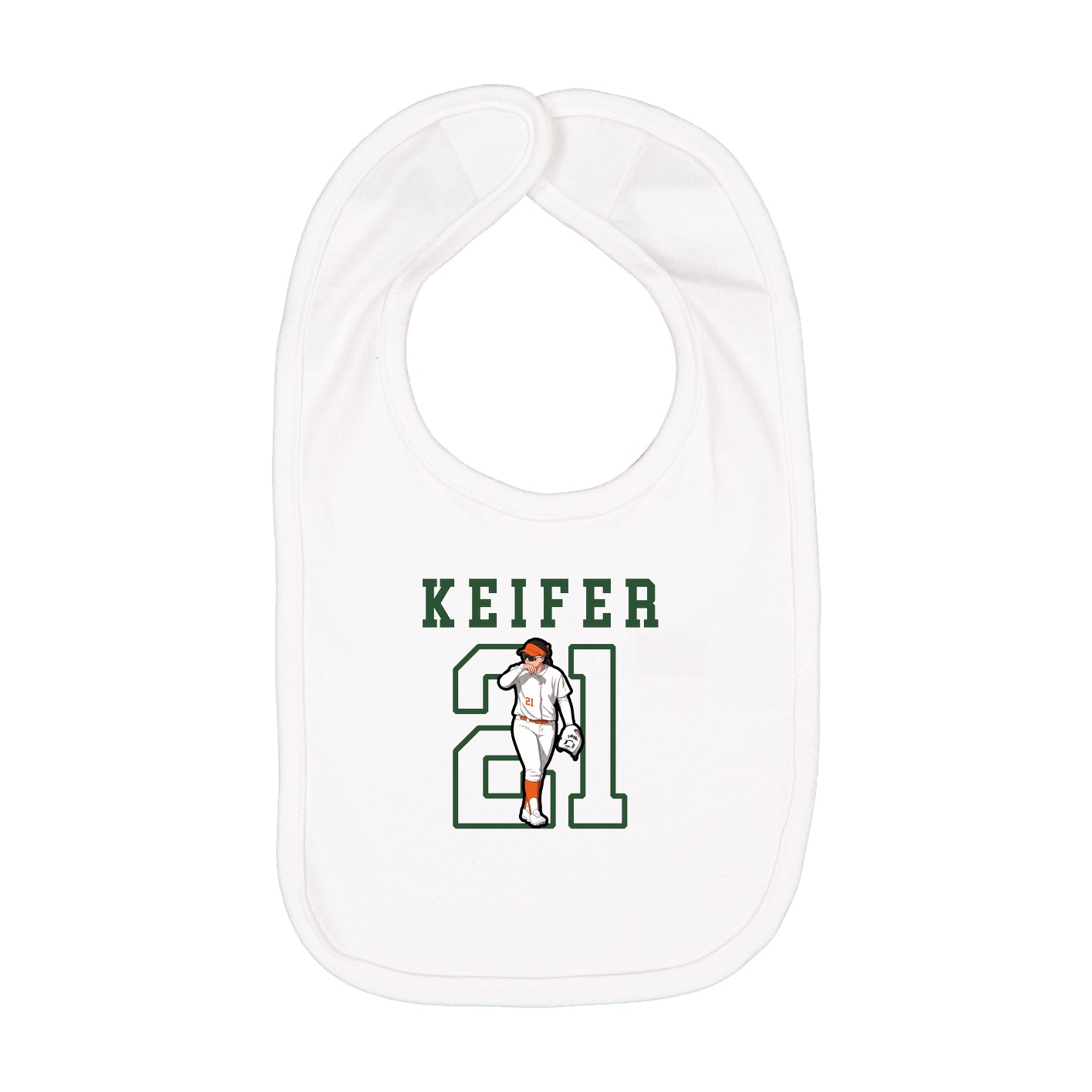 Infant Bib — Shirsey in White