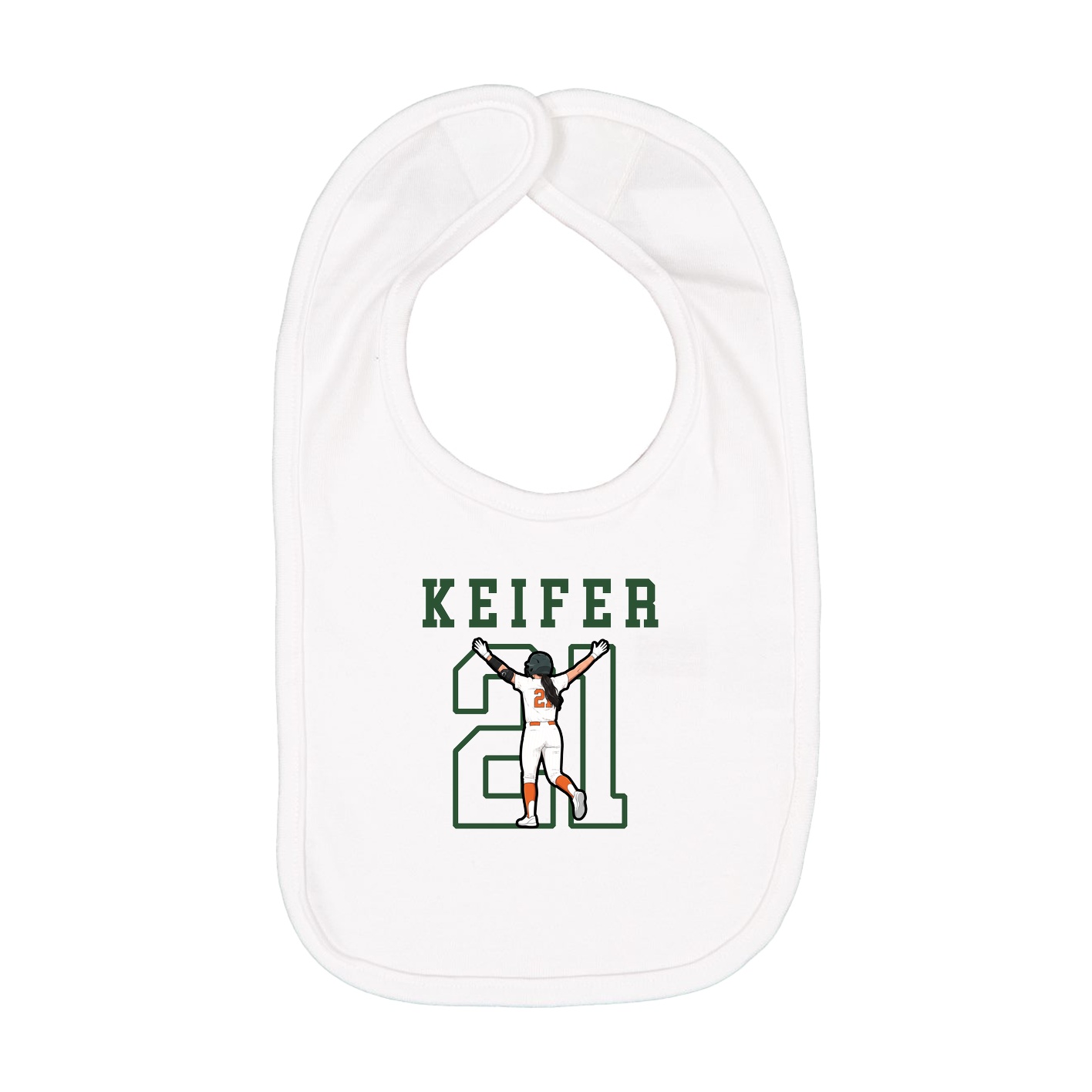 Infant Bib — Shirsey in White