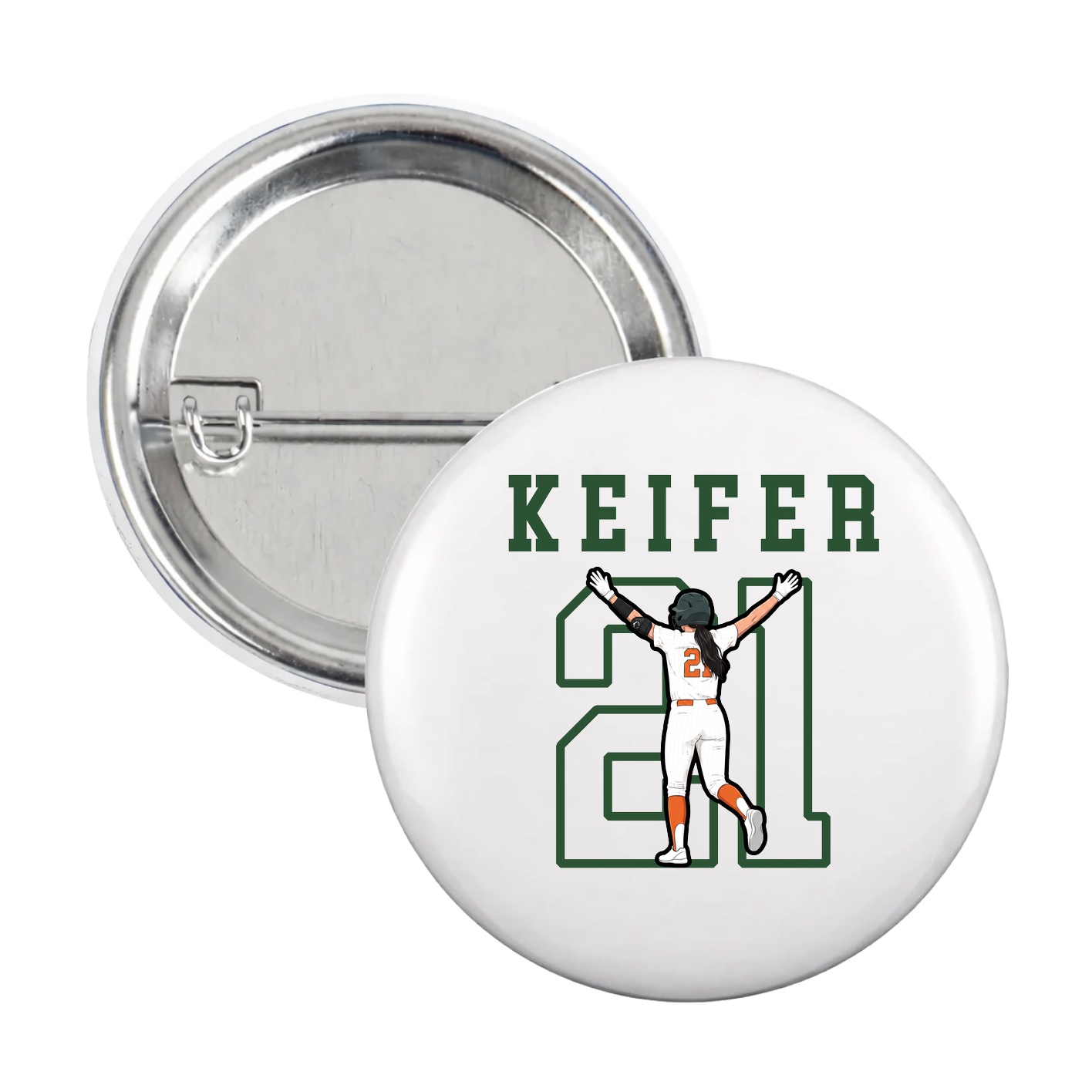 Game Day Button — Shirsey in White