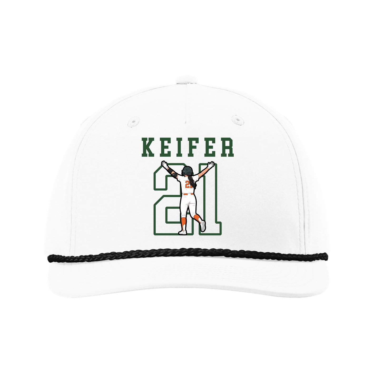 Five-Panel Classic Rope Cap — Shirsey in White
