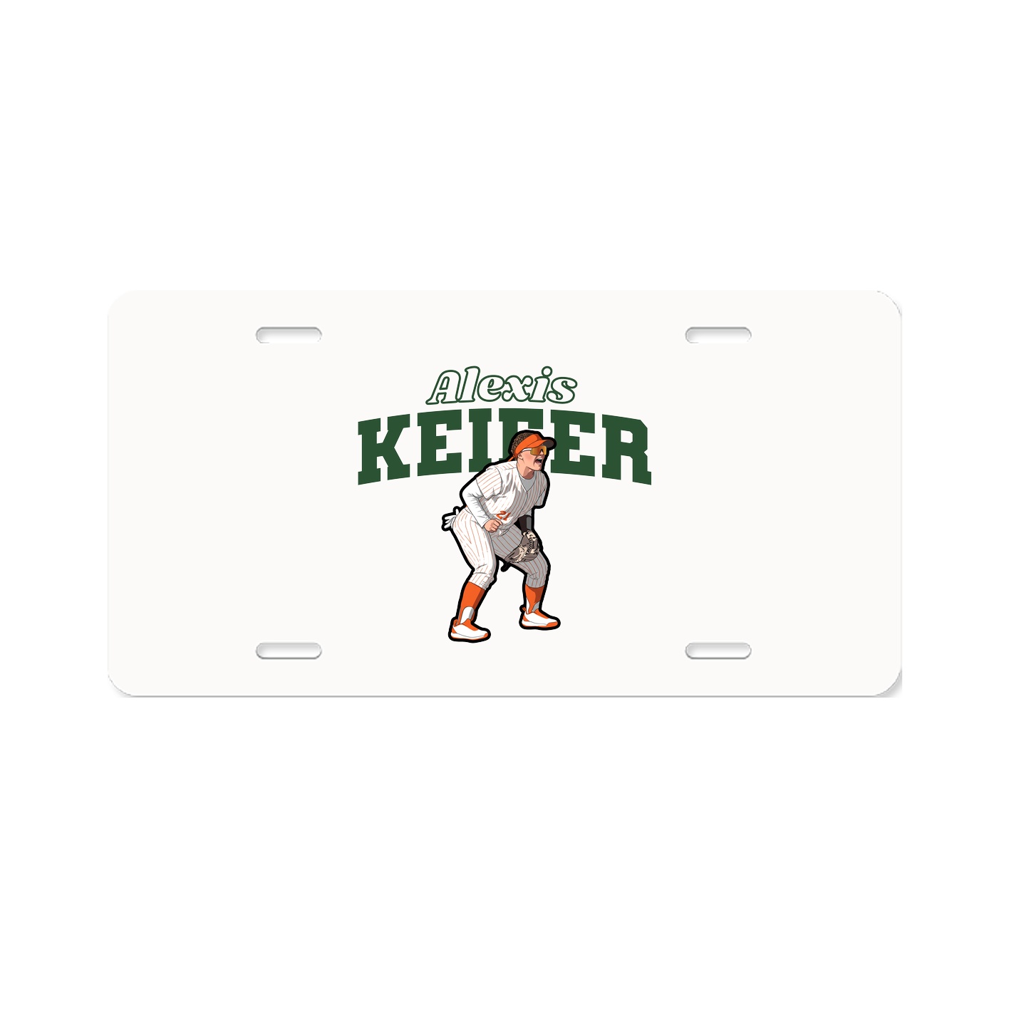 License Plate — Name Arch in Classic