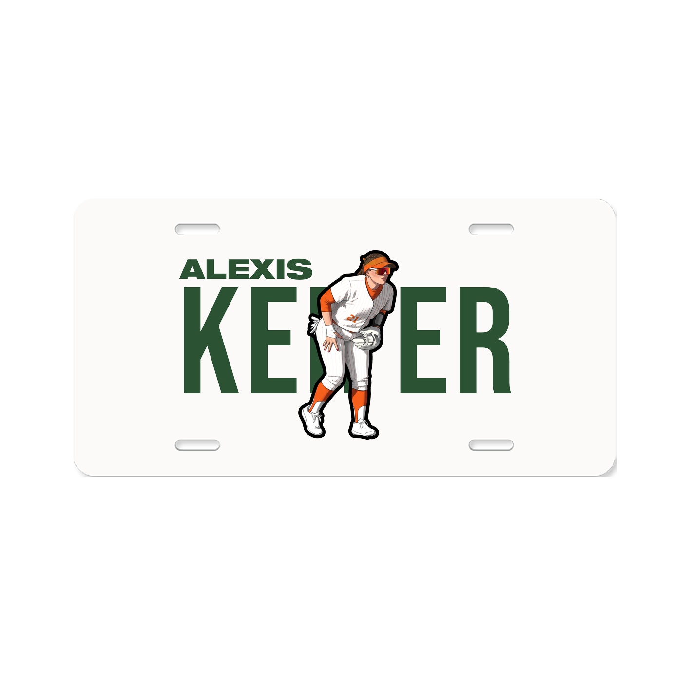 License Plate — Player Name in Classic