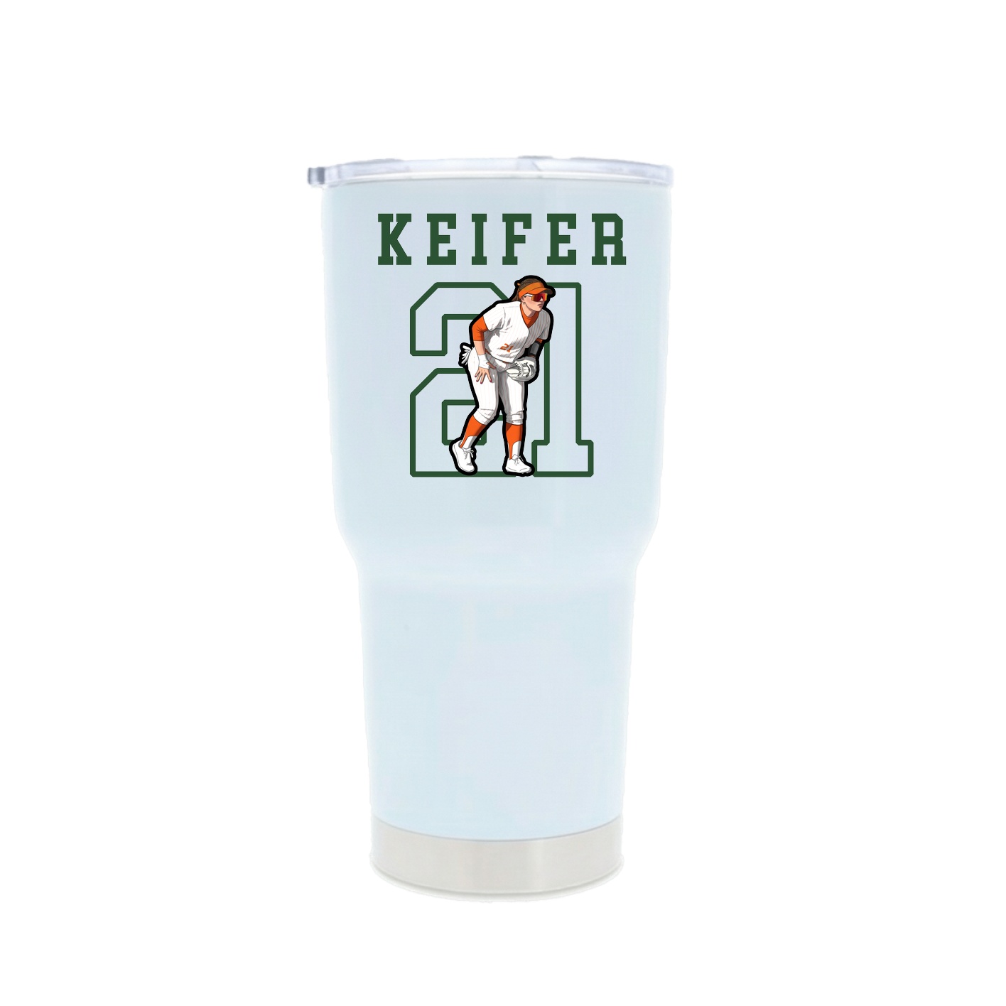 30oz Stainless Steel Tumbler — Shirsey in White