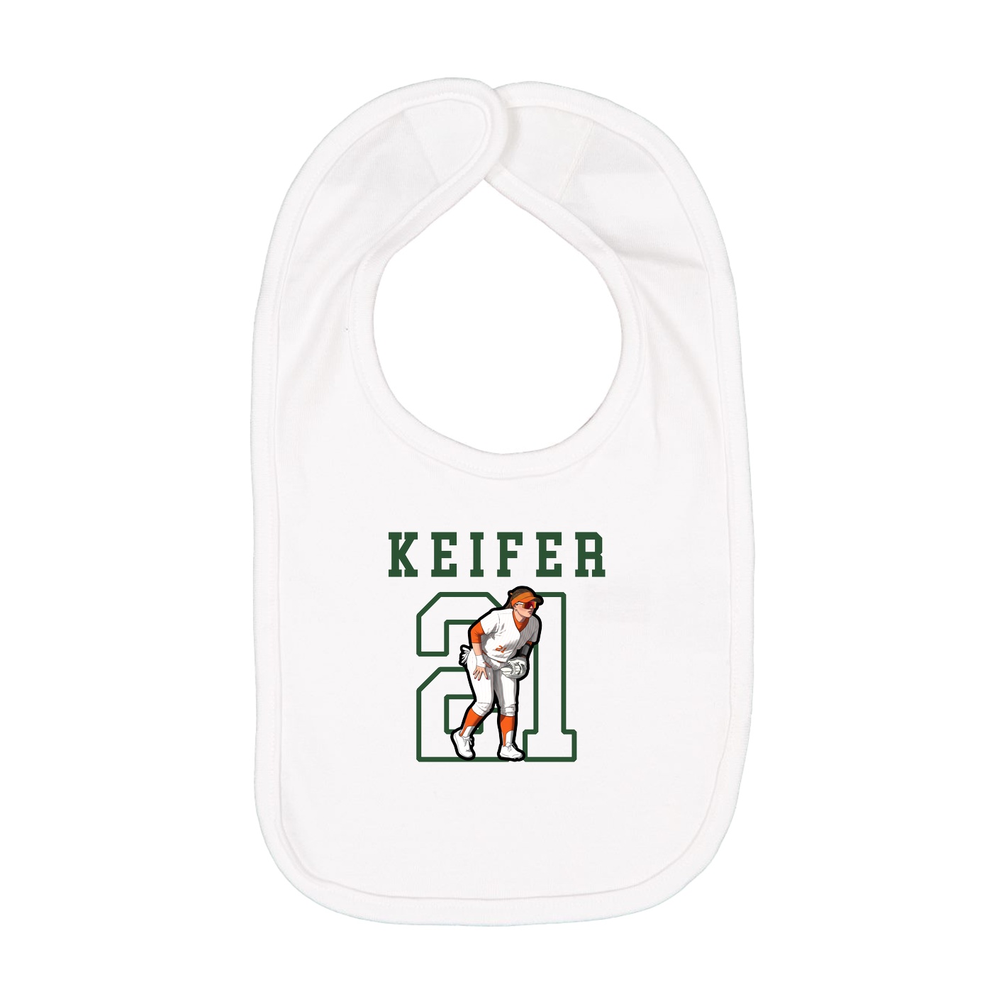 Infant Bib — Shirsey in White
