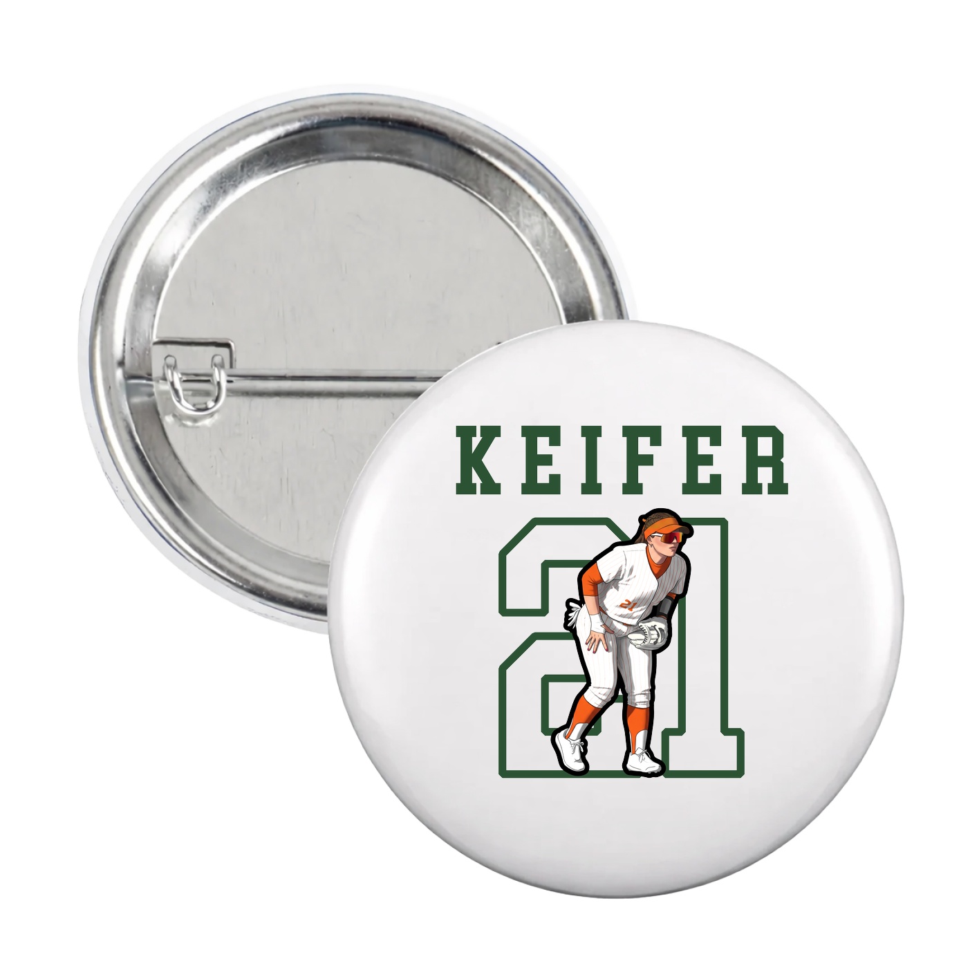 Game Day Button — Shirsey in White