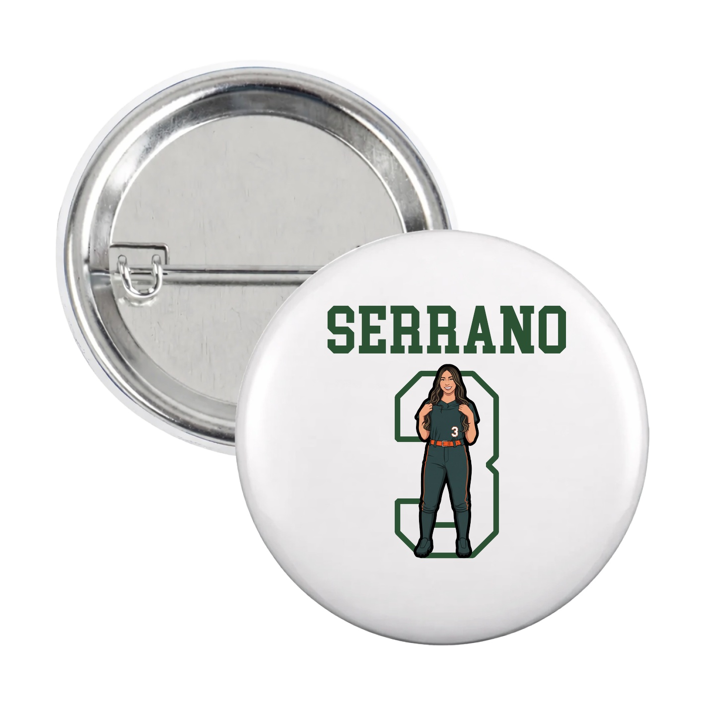 Game Day Button — Shirsey in White