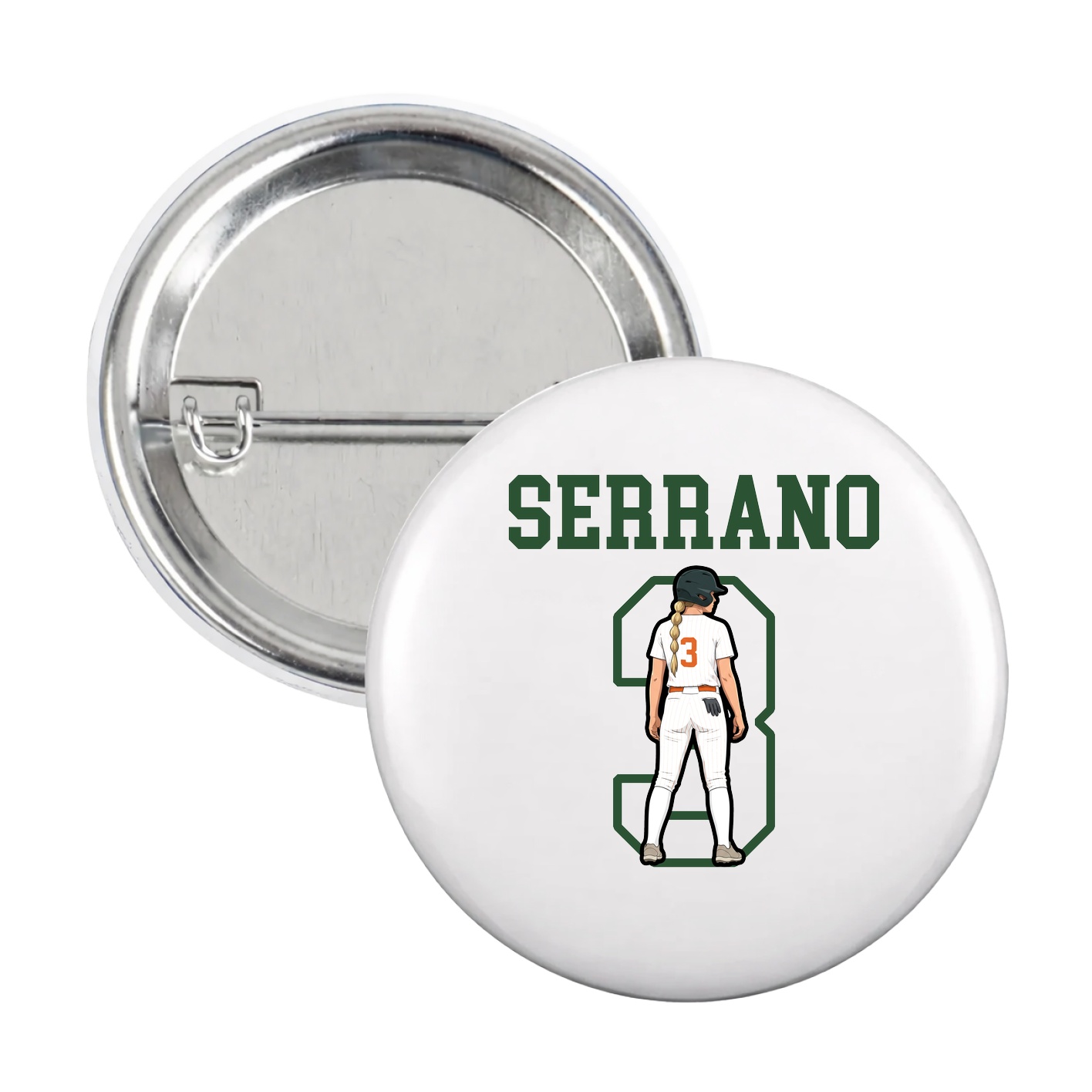 Game Day Button — Shirsey in White