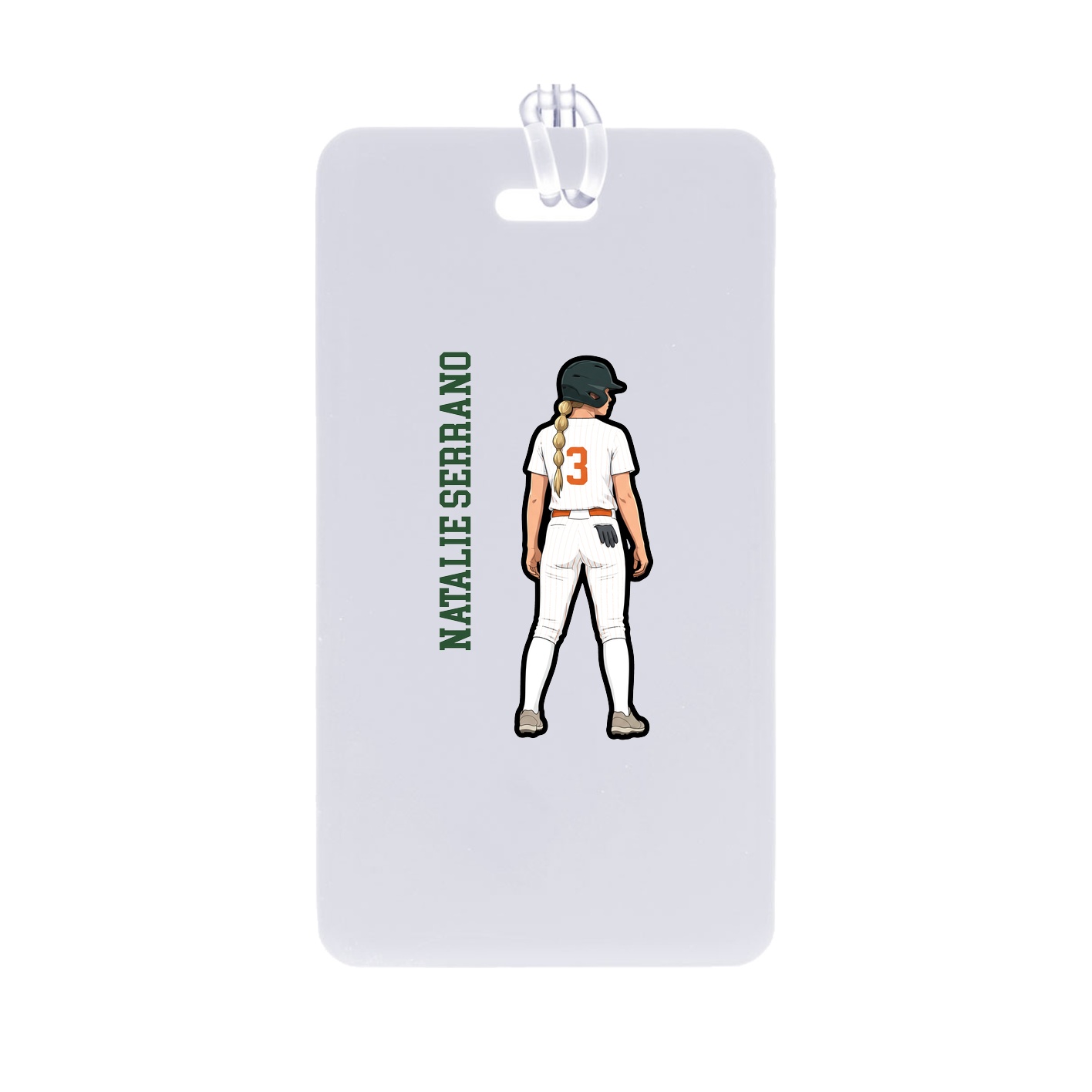 Bag Tag — Name Vertical in Classic