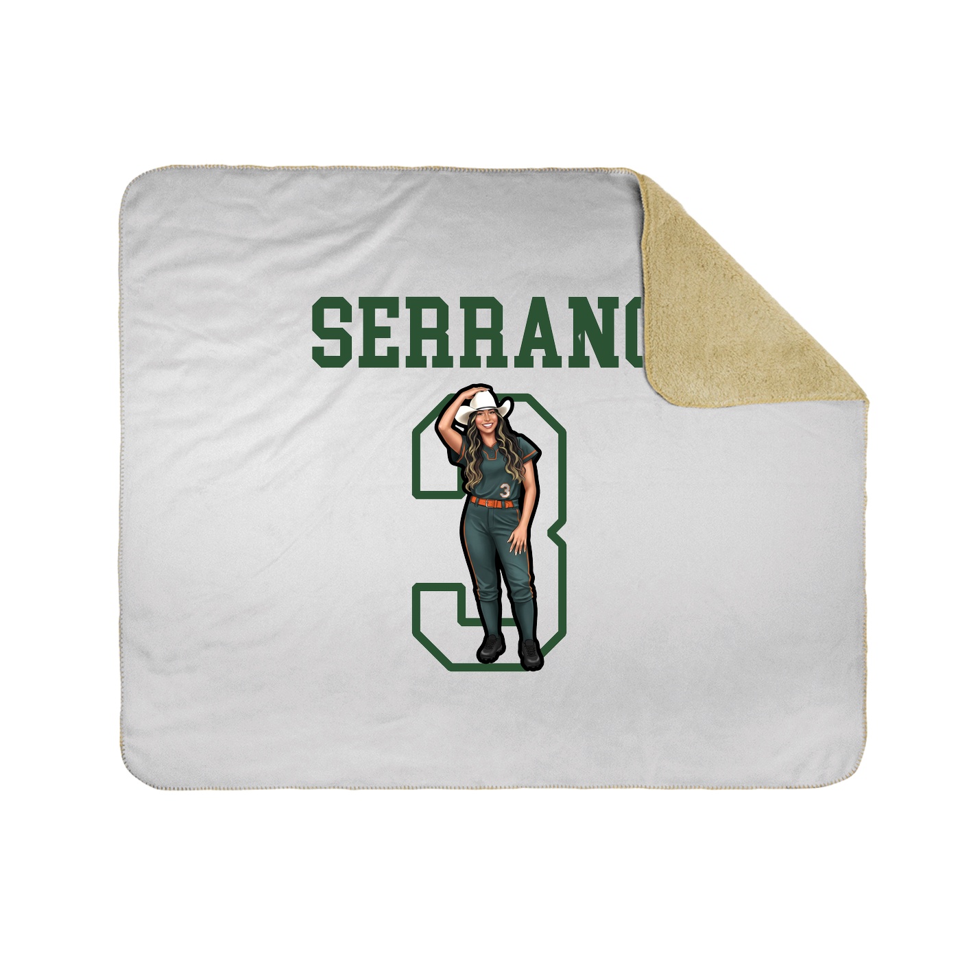 Throw Blanket — Shirsey in White