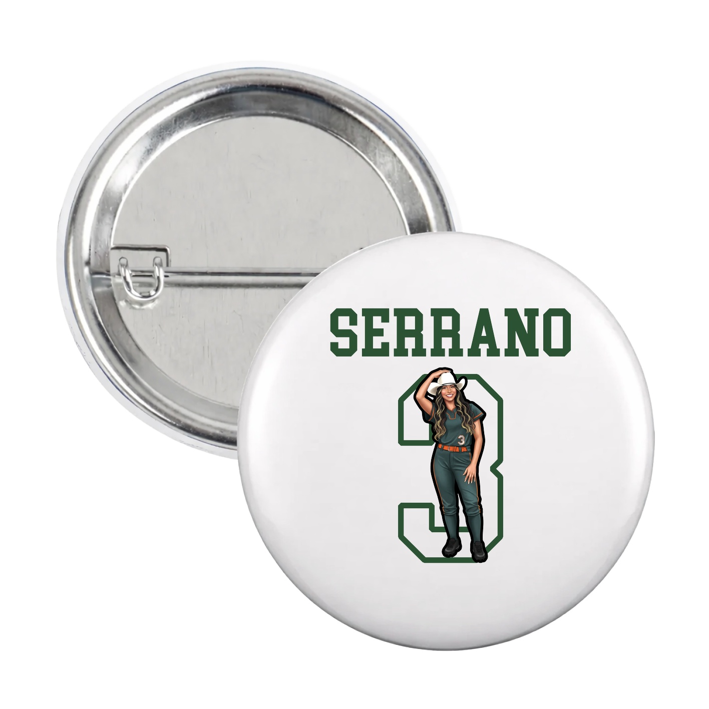 Game Day Button — Shirsey in White