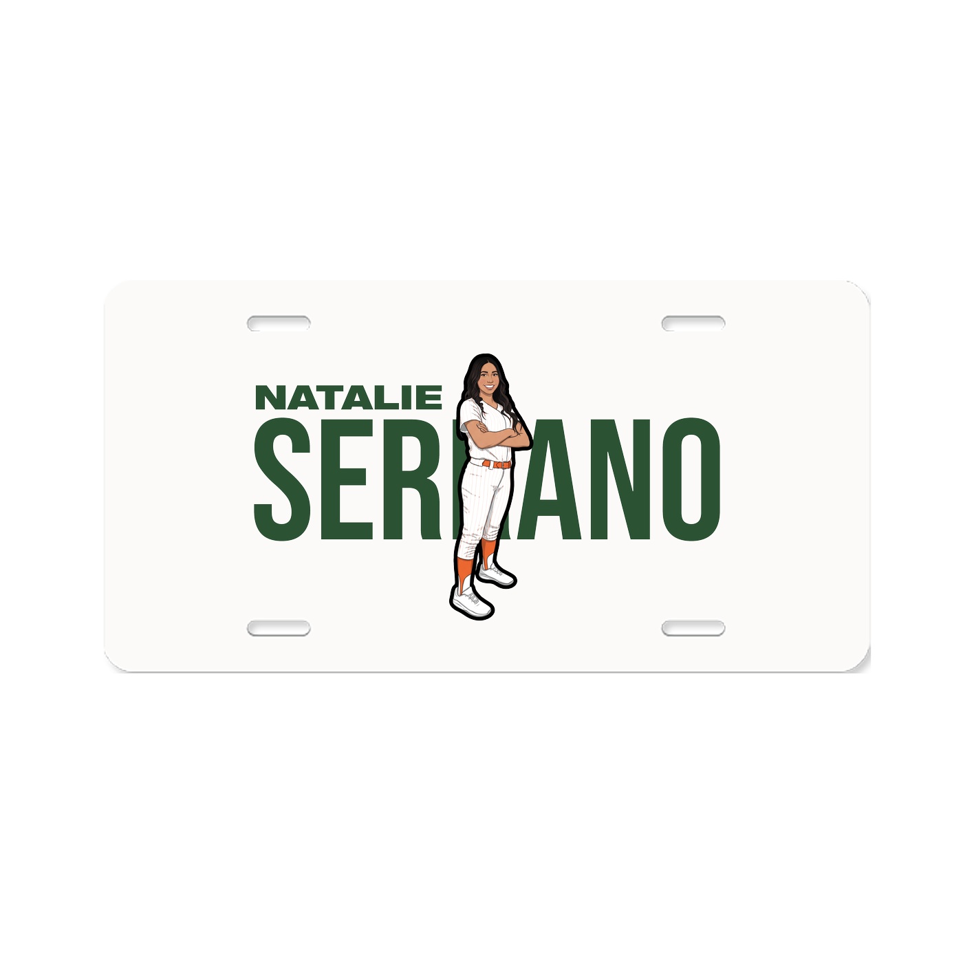 License Plate — Player Name in Classic
