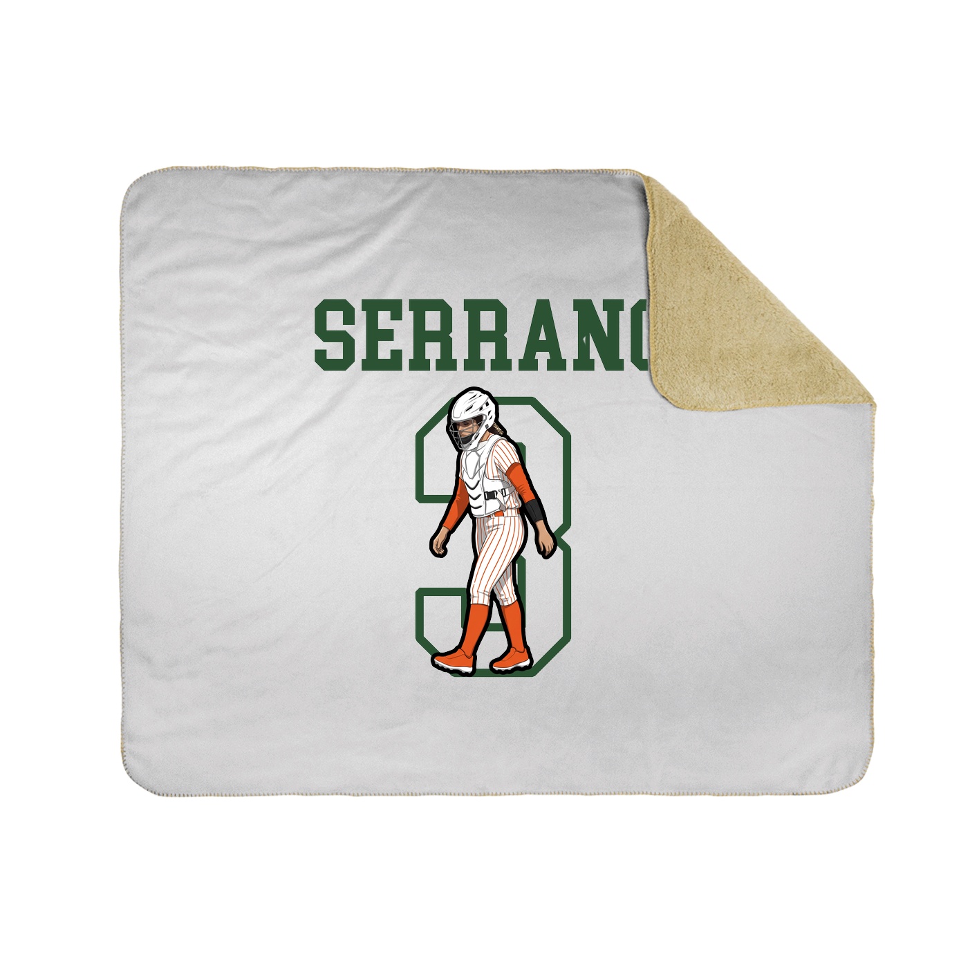Throw Blanket — Shirsey in White