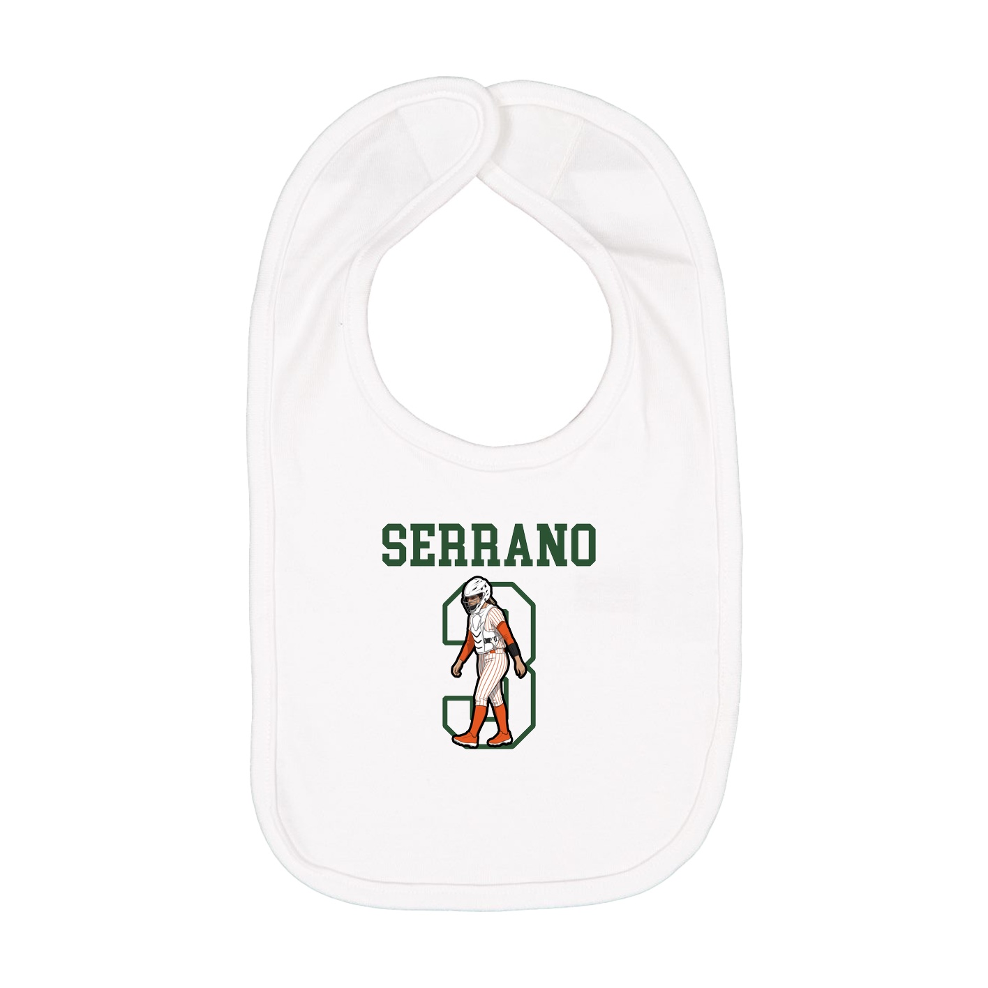 Infant Bib — Shirsey in White