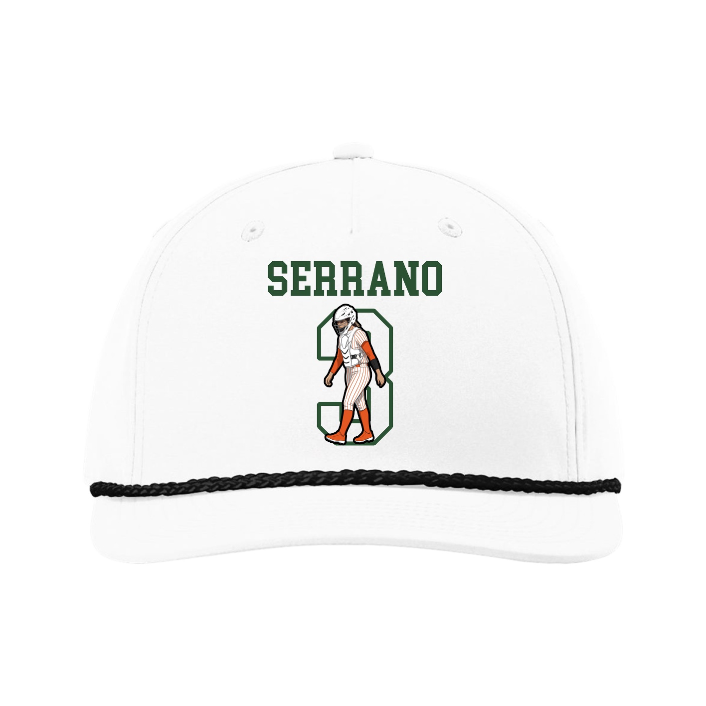 Five-Panel Classic Rope Cap — Shirsey in White