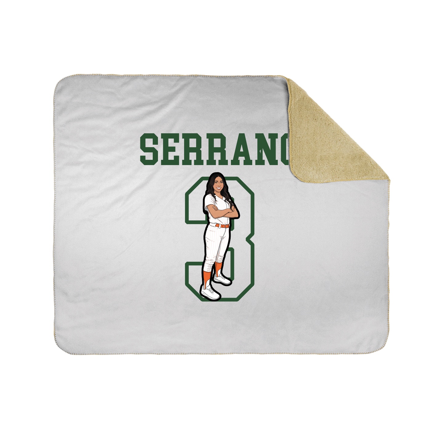 Throw Blanket — Shirsey in White