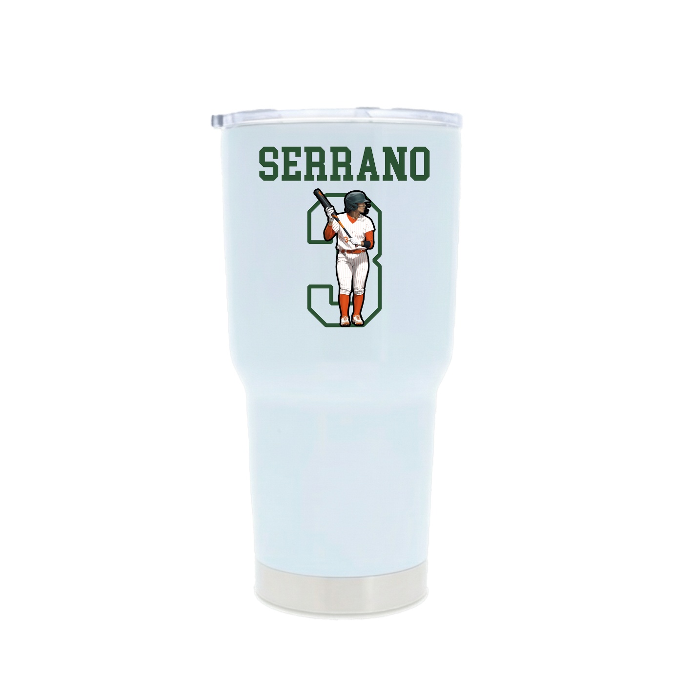 30oz Stainless Steel Tumbler — Shirsey in White