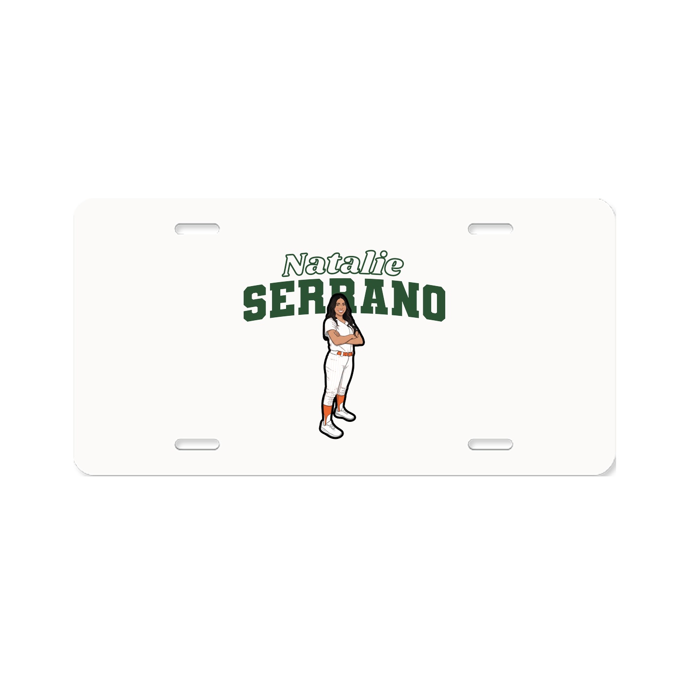 License Plate — Name Arch in Classic