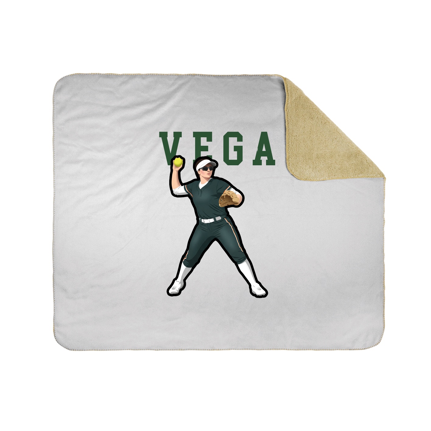 Throw Blanket — Shirsey in White