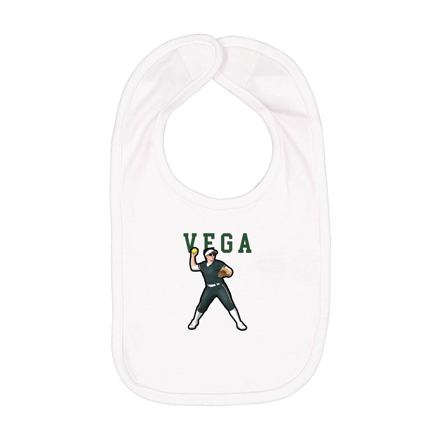 Infant Bib — Shirsey in White